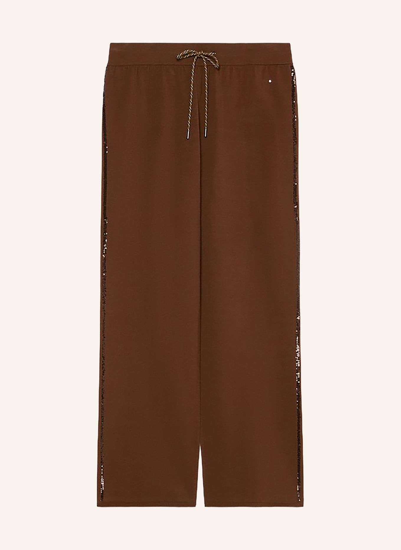MARINA RINALDI Strickhose DESTINO mit Pailletten: DUNKELBRAUN