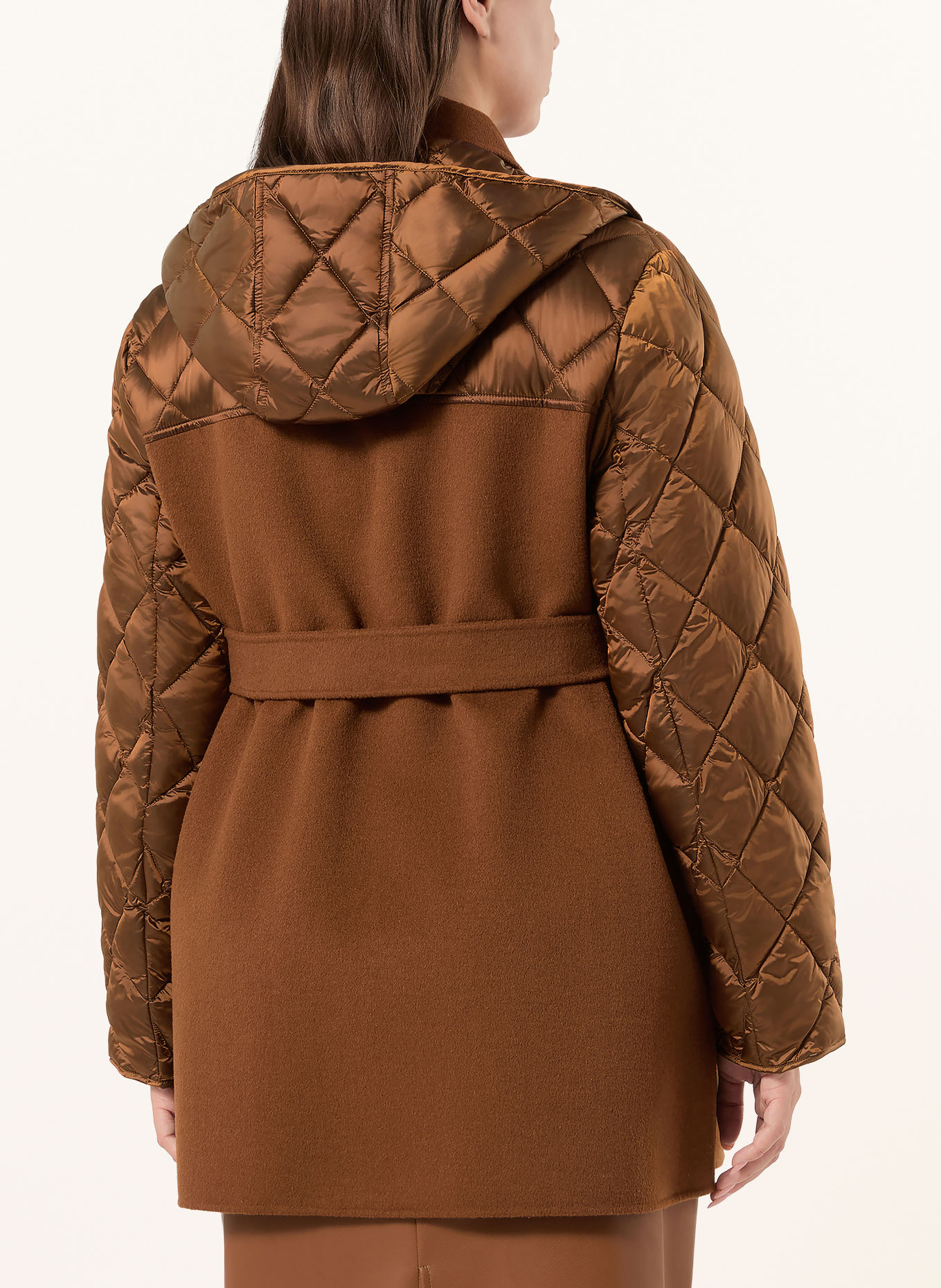 PERSONA MARINA RINALDI PMRMAESA Jacket in a blend of materials: BROWN