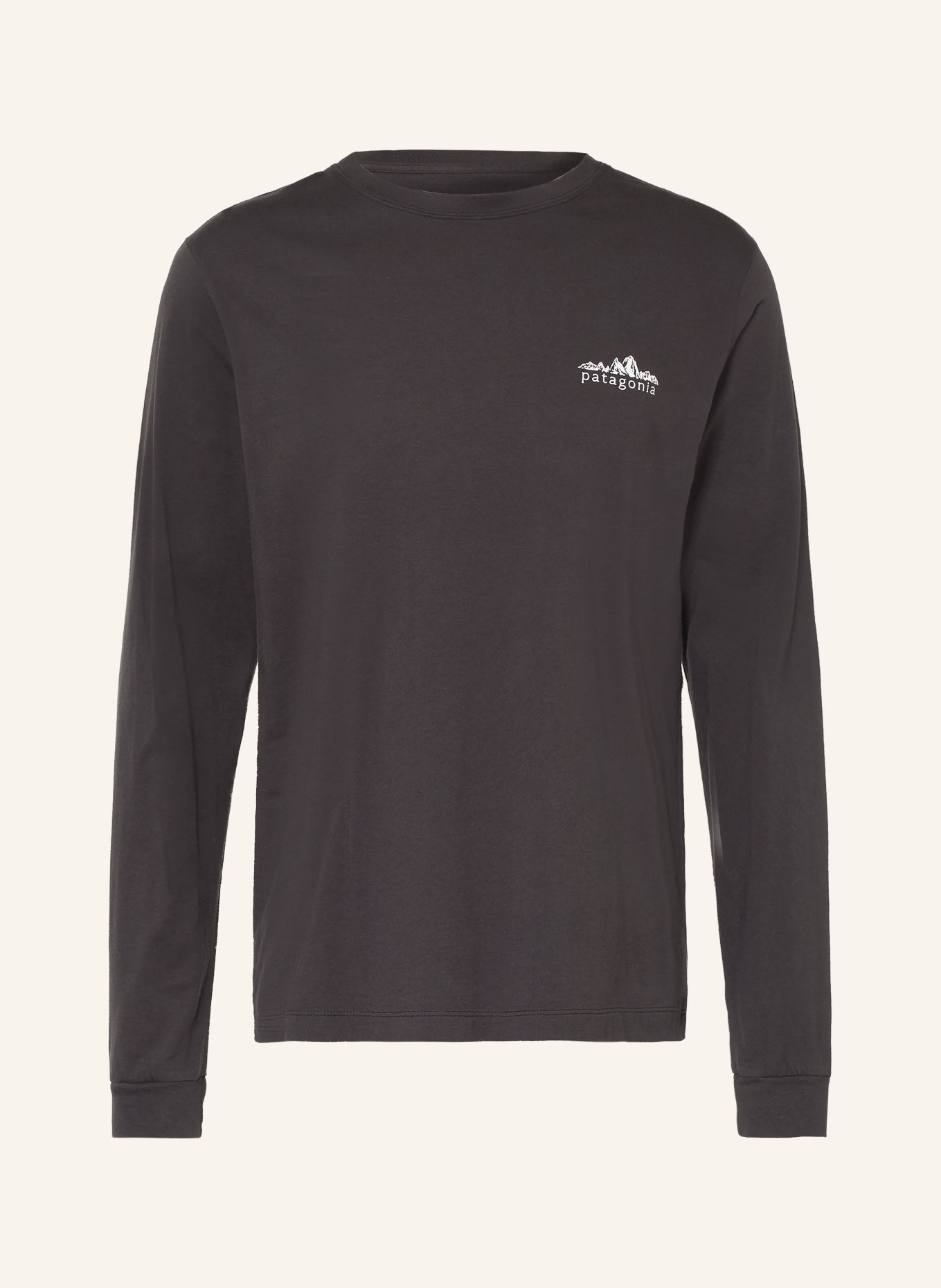 patagonia Longsleeve FITZ ROY FOOTHILLS: DONKERGRIJS