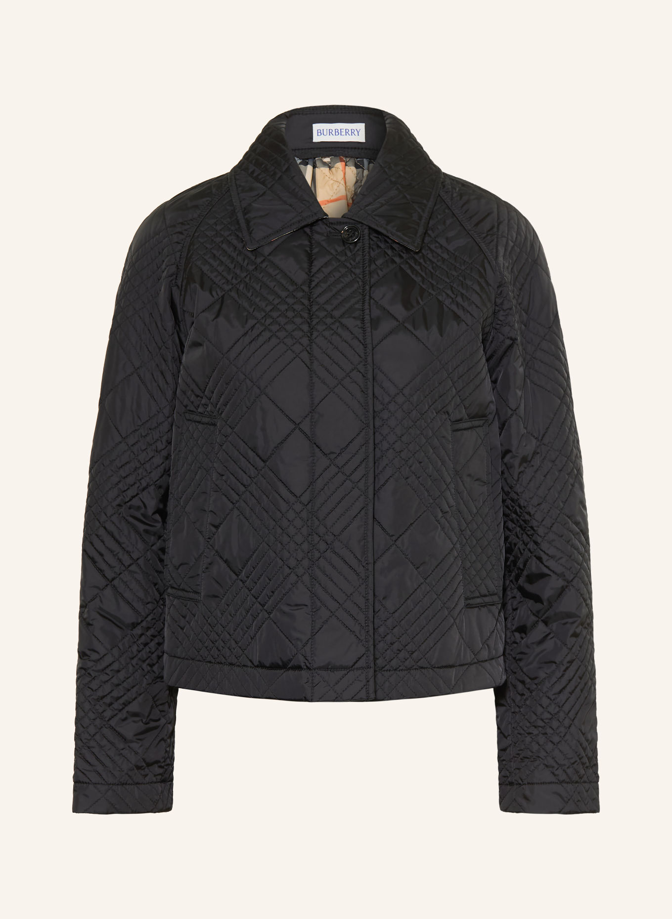 BURBERRY Kurtka pikowana TIFFIELD: CZARNY