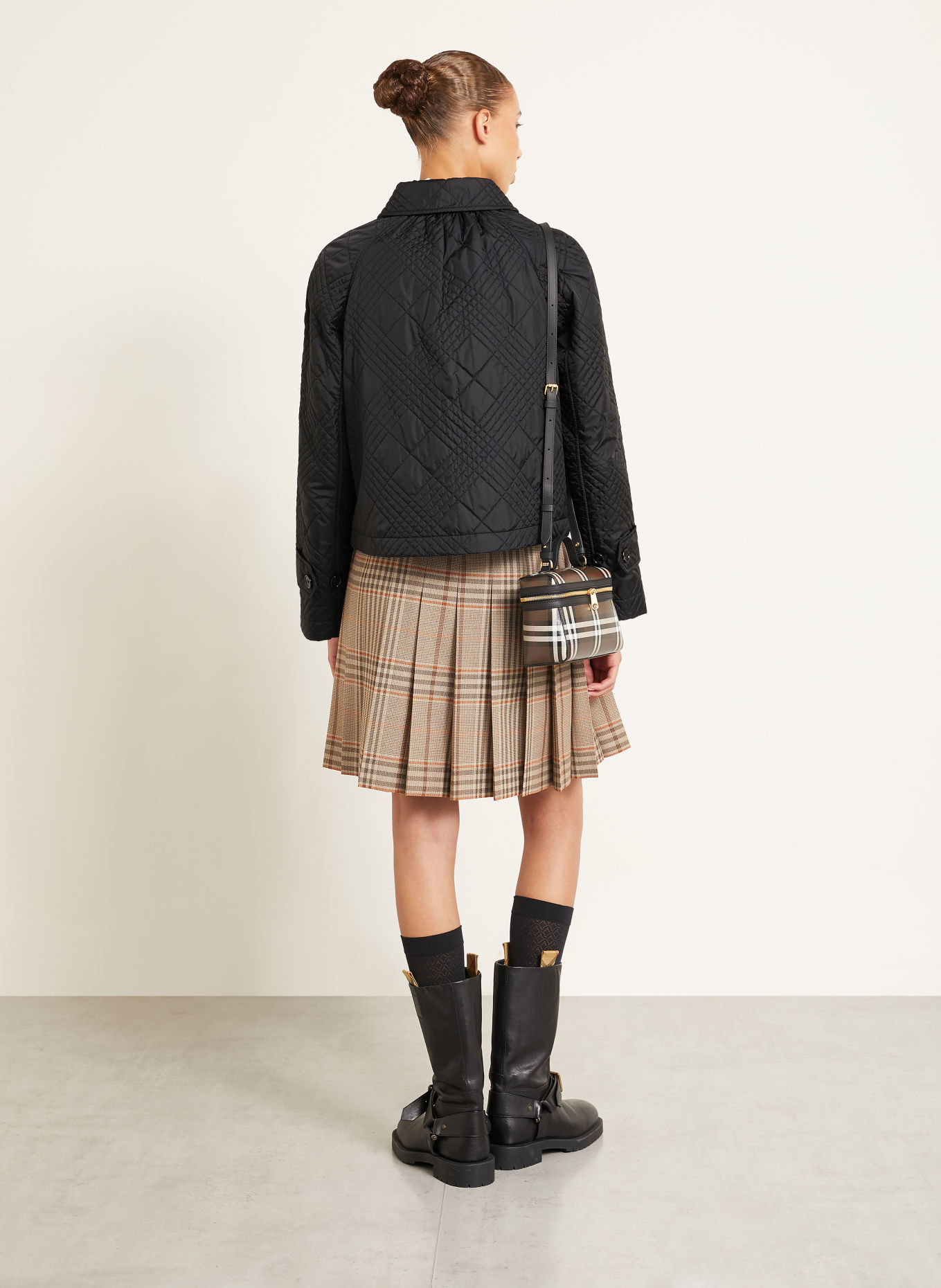 BURBERRY Kurtka pikowana TIFFIELD: CZARNY