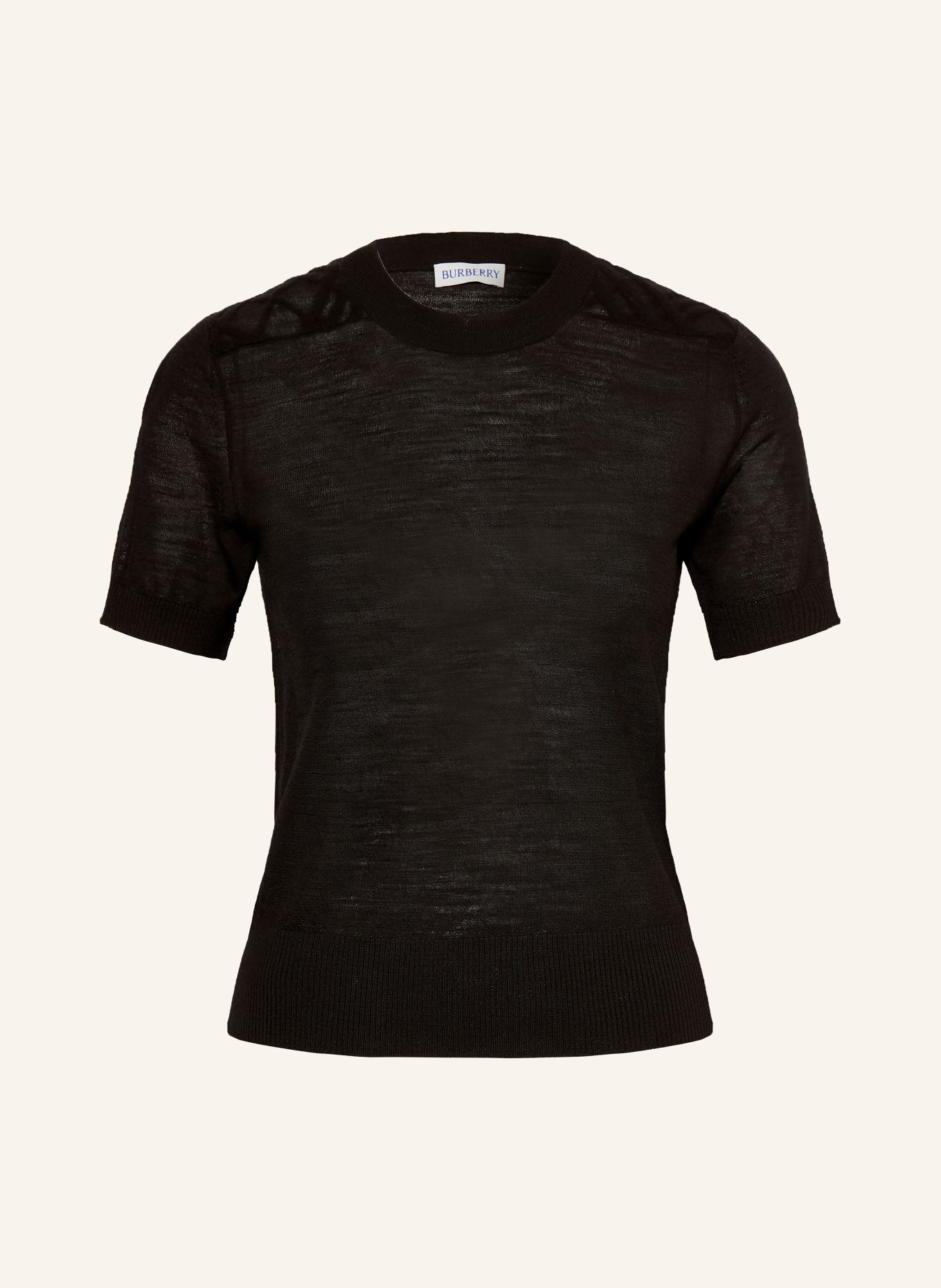 BURBERRY WINNIE Knit shirt: BLACK