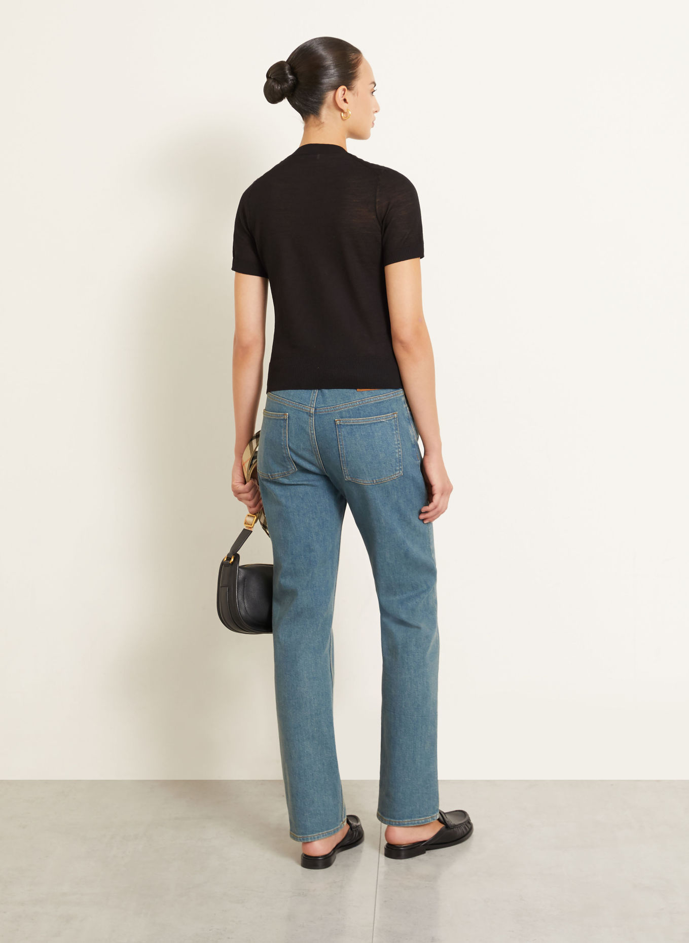 BURBERRY WINNIE Knit shirt: BLACK