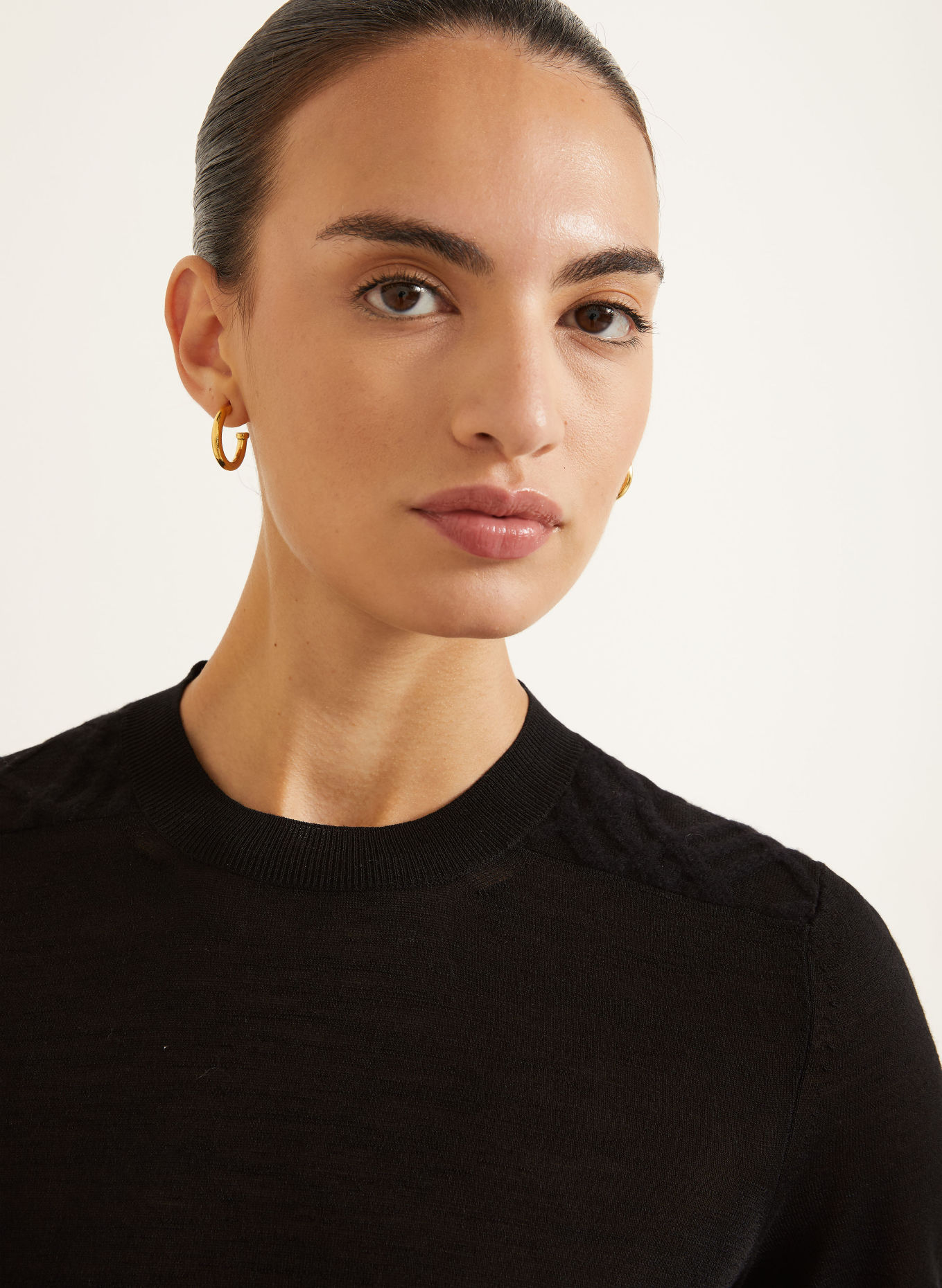 BURBERRY WINNIE Knit shirt: BLACK