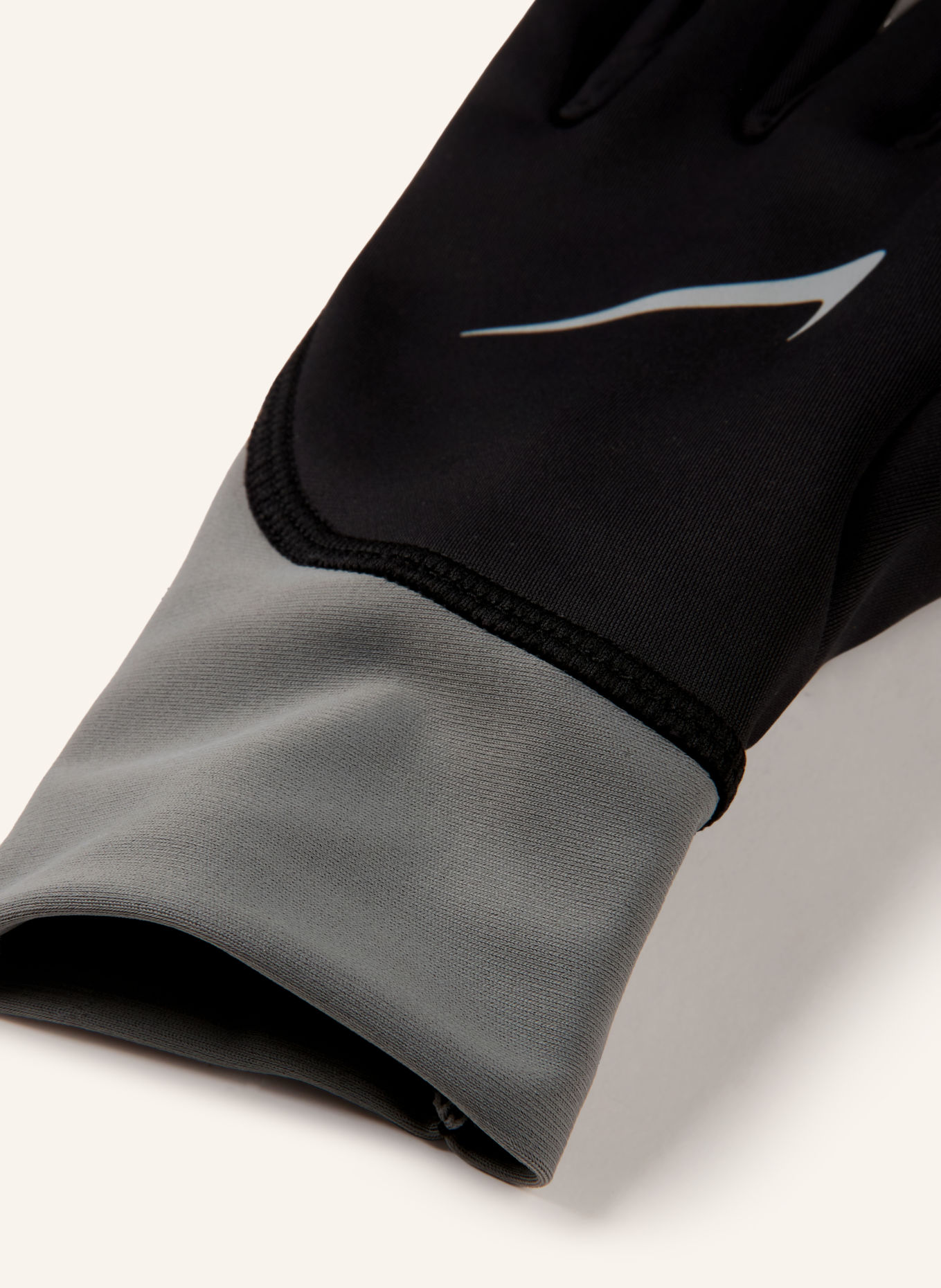 Nike Multisport-Handschuhe PACER MIDWEIGHT mit Touchscreen-Funktion: SCHWARZ / GRAU
