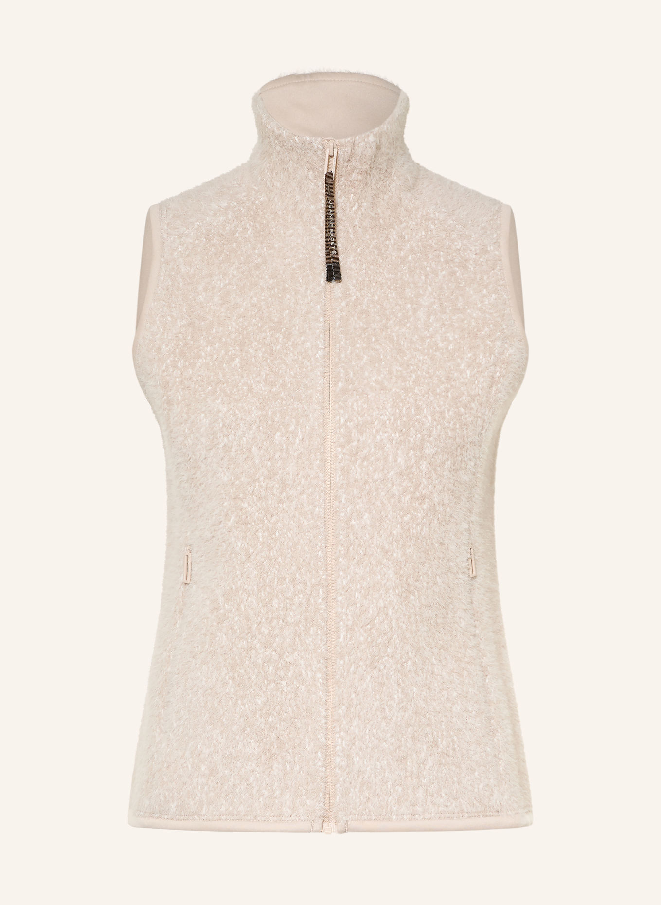 JEANNE BARET Fleece bodywarmer GLACE: BEIGE