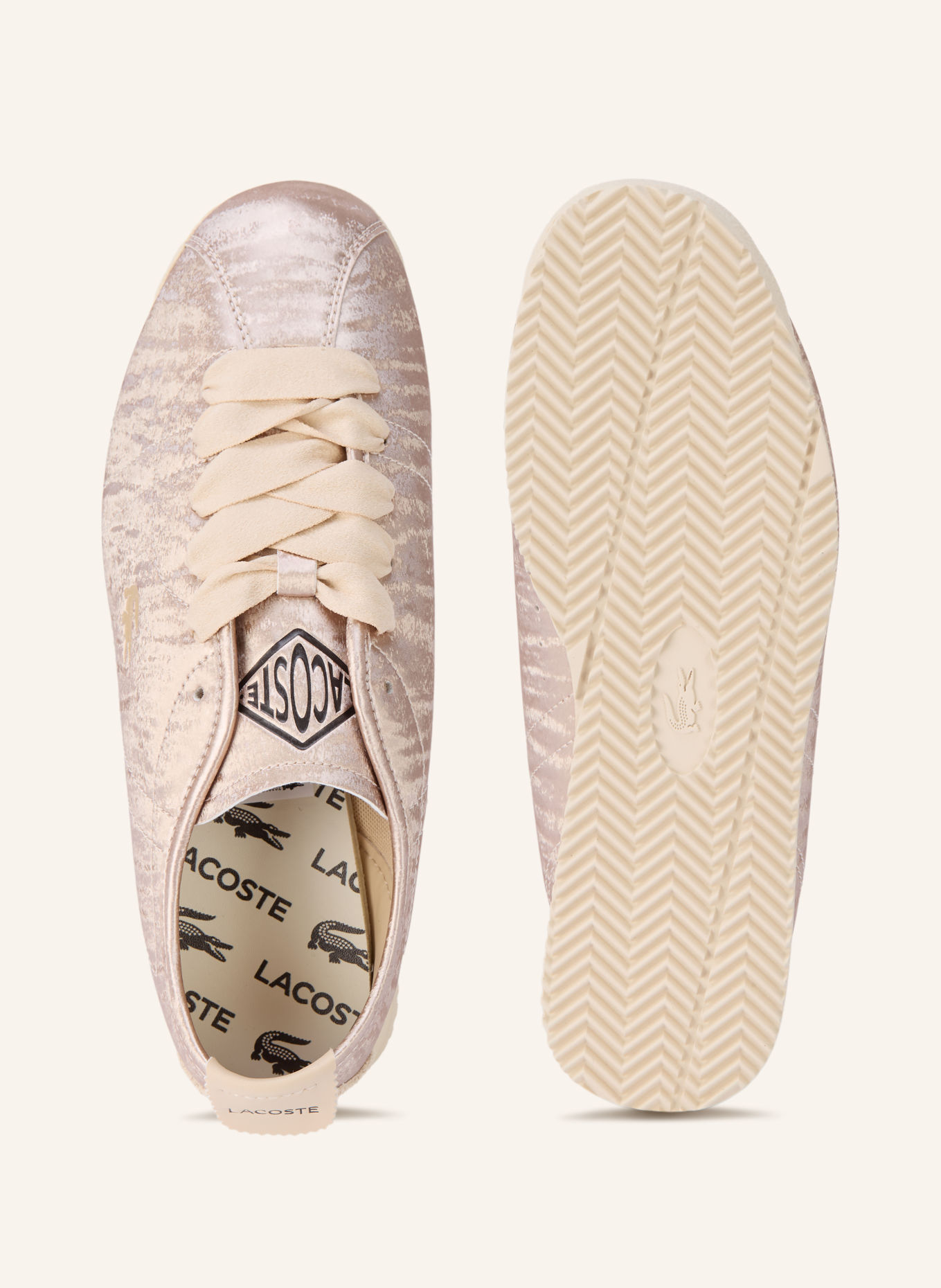 LACOSTE Sneaker CLUB: BEIGE