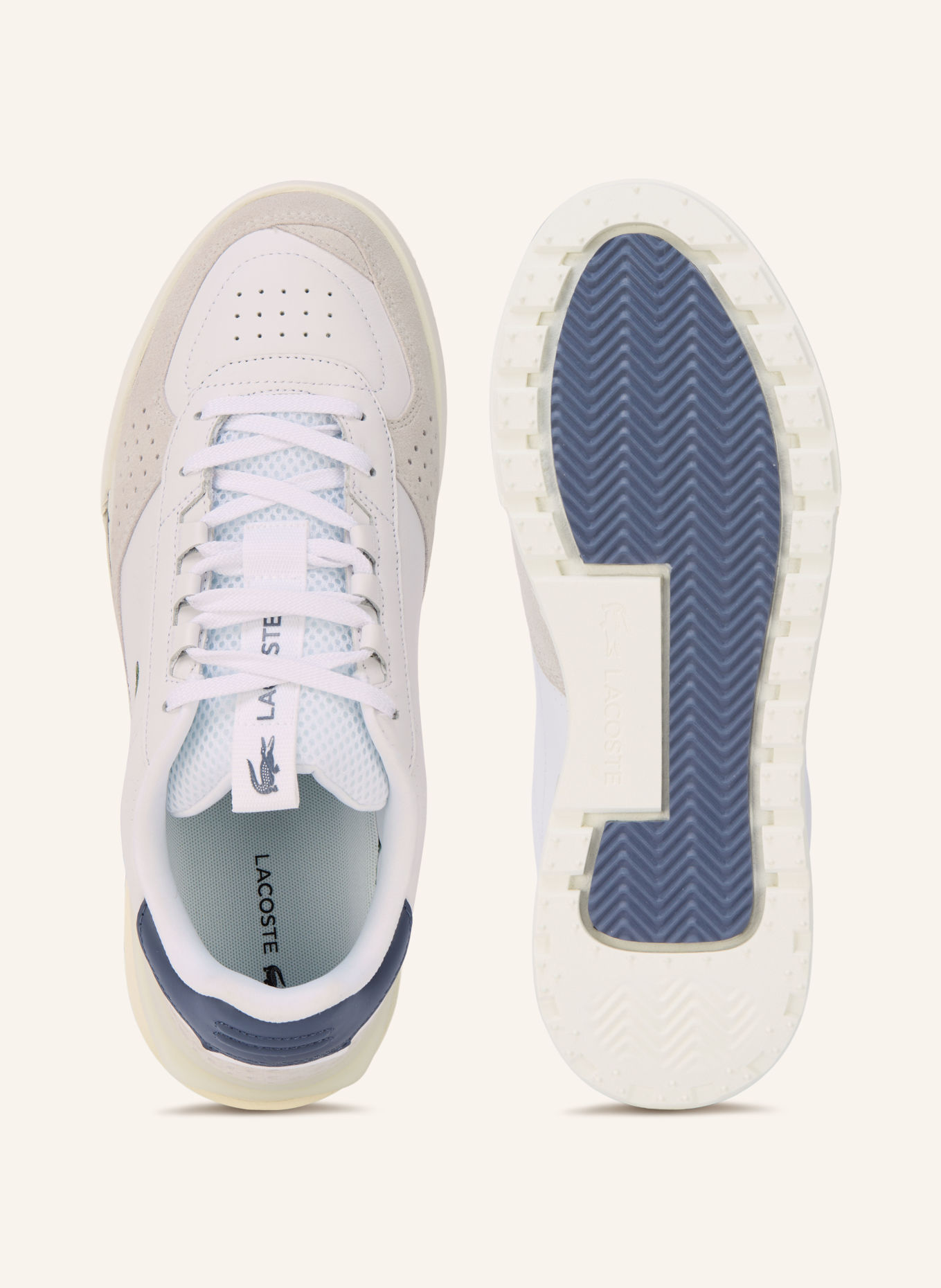 LACOSTE SLAM BREAK Sneakers: WHITE / BLUE