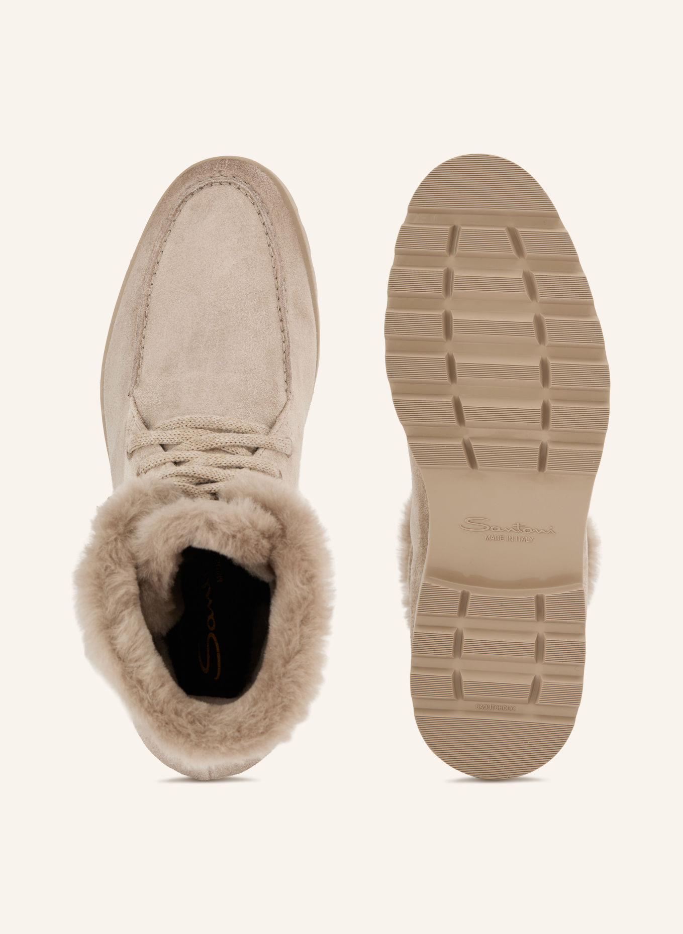 Santoni Veterboots: BEIGE