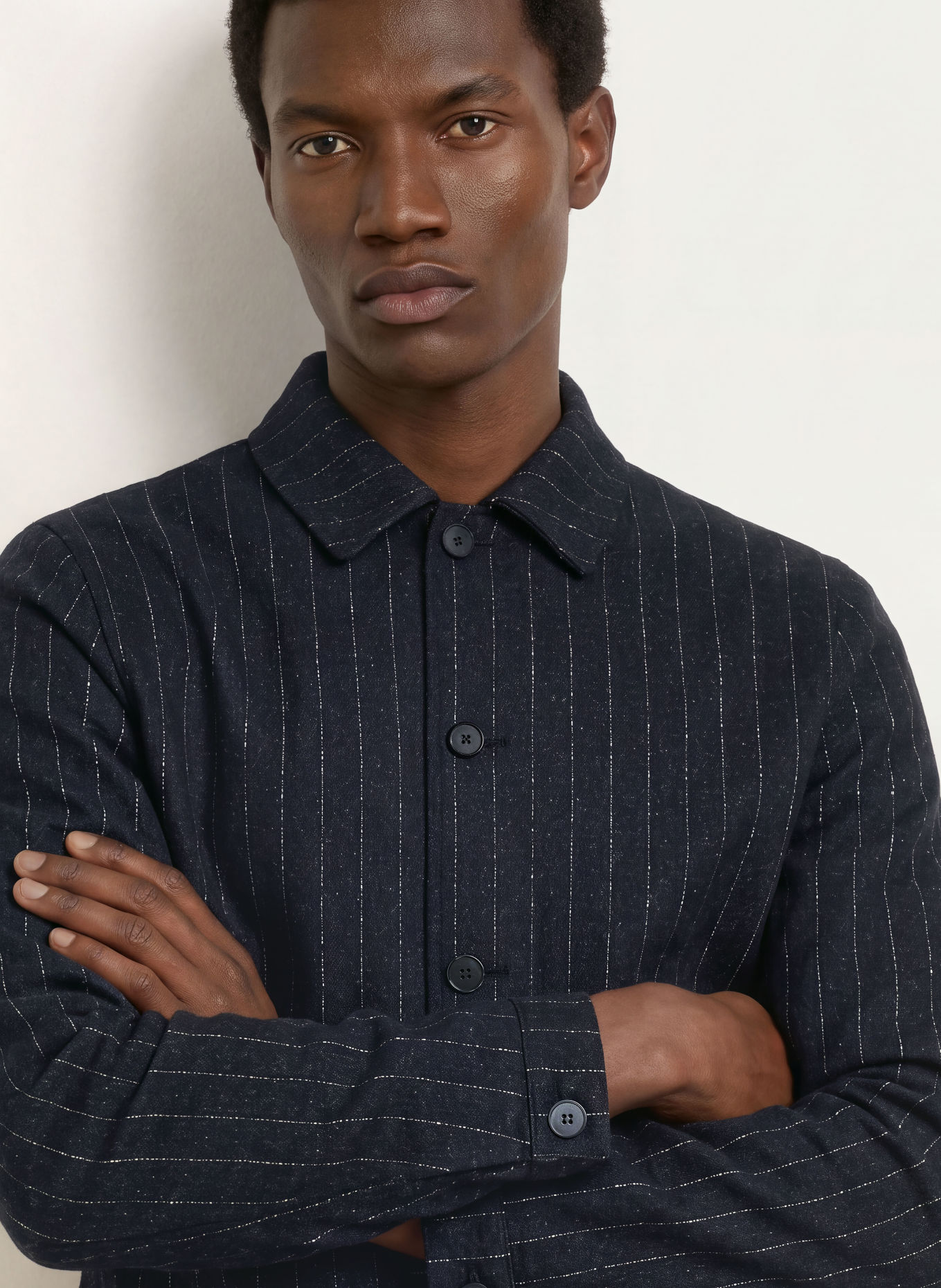 DIGEL move Overshirt BLAKE: TMAVĚ MODRÁ / BÍLÁ