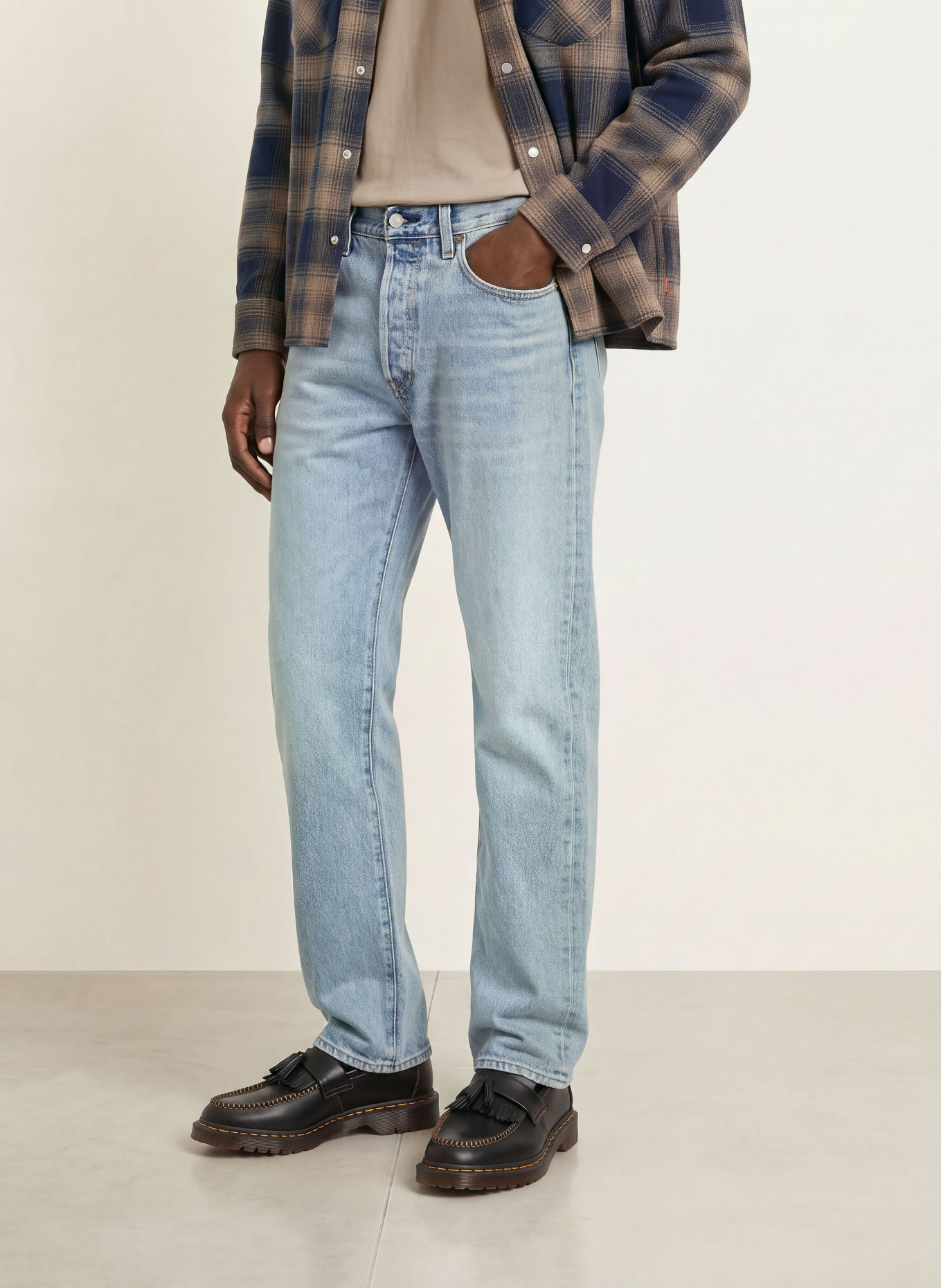 Levi's® Jeans 501® Regular Fit: 62 Med Indigo - Worn In