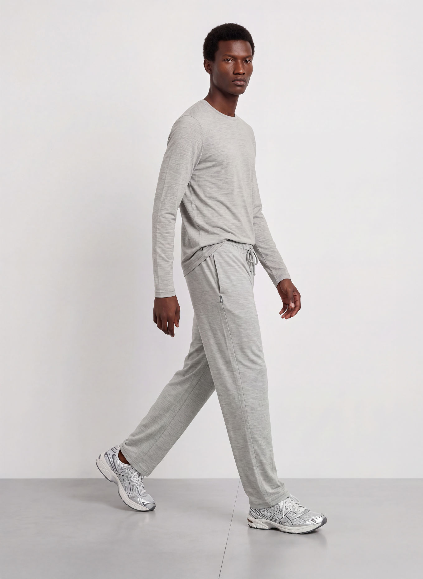 icebreaker 150 LODGE Merino Wool Functional Underwear Trousers: GRAY