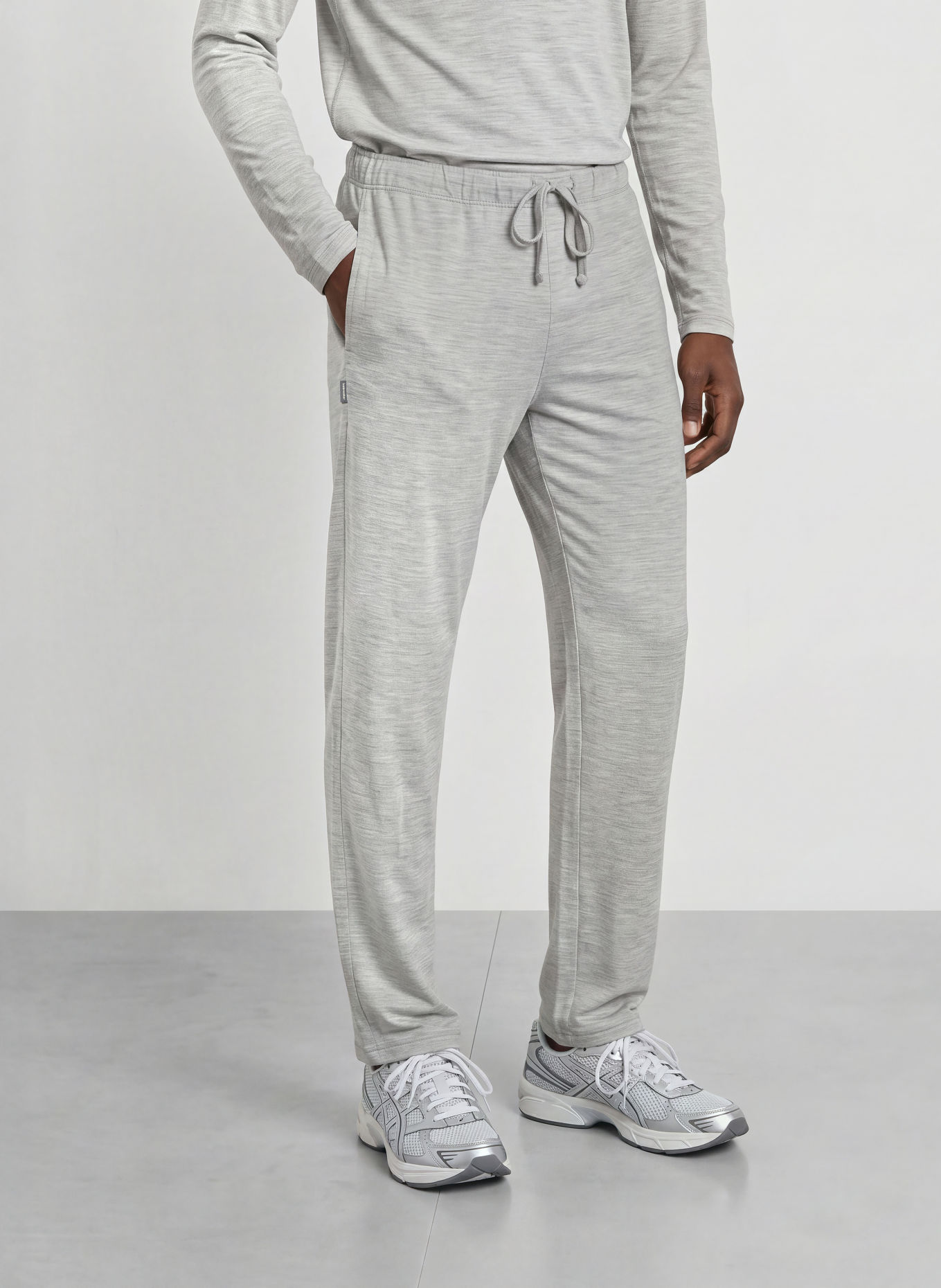 icebreaker 150 LODGE Merino Wool Functional Underwear Trousers: GRAY