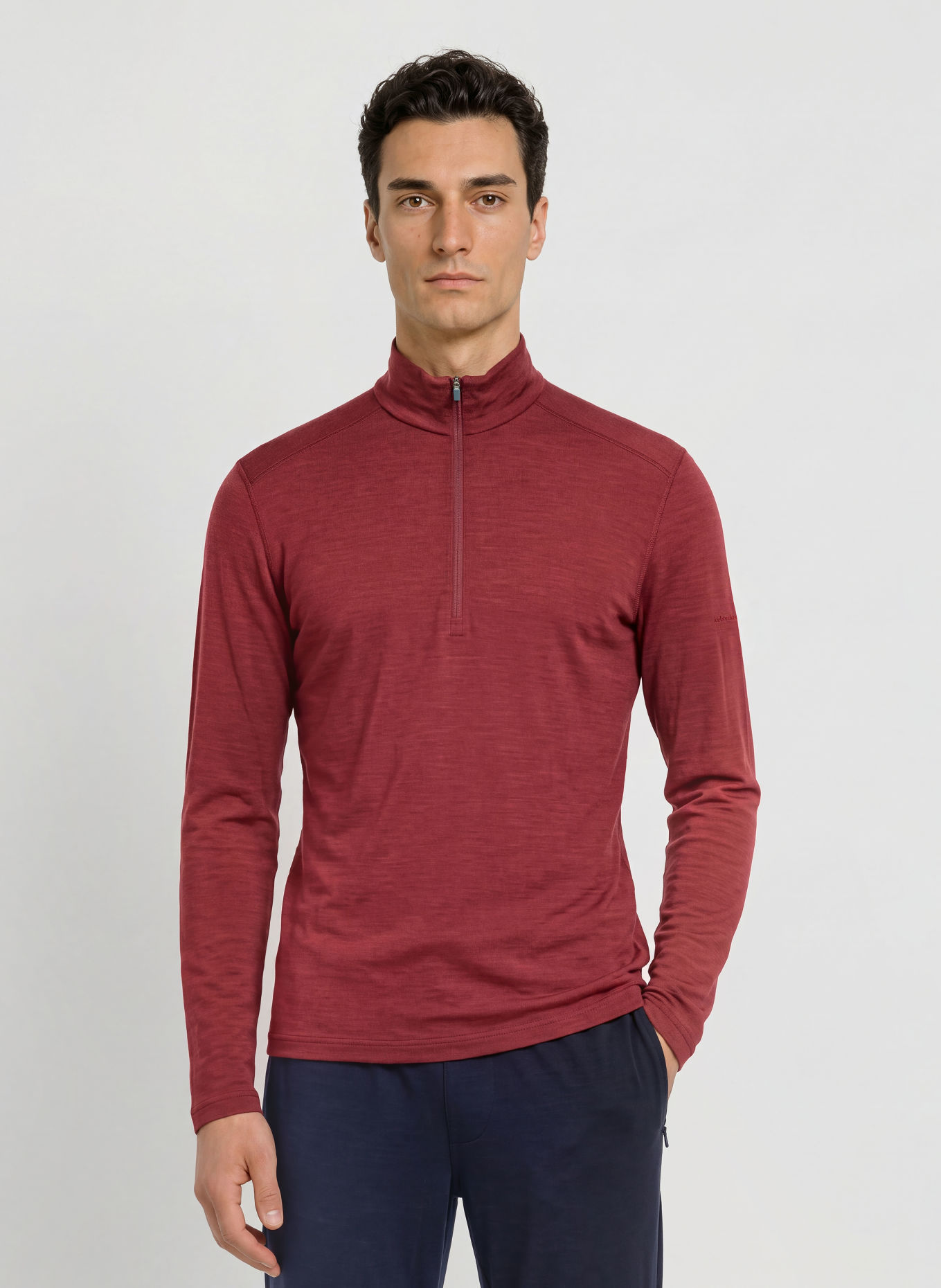 icebreaker Midlayer 200 OASIS van merinowol: ROOD