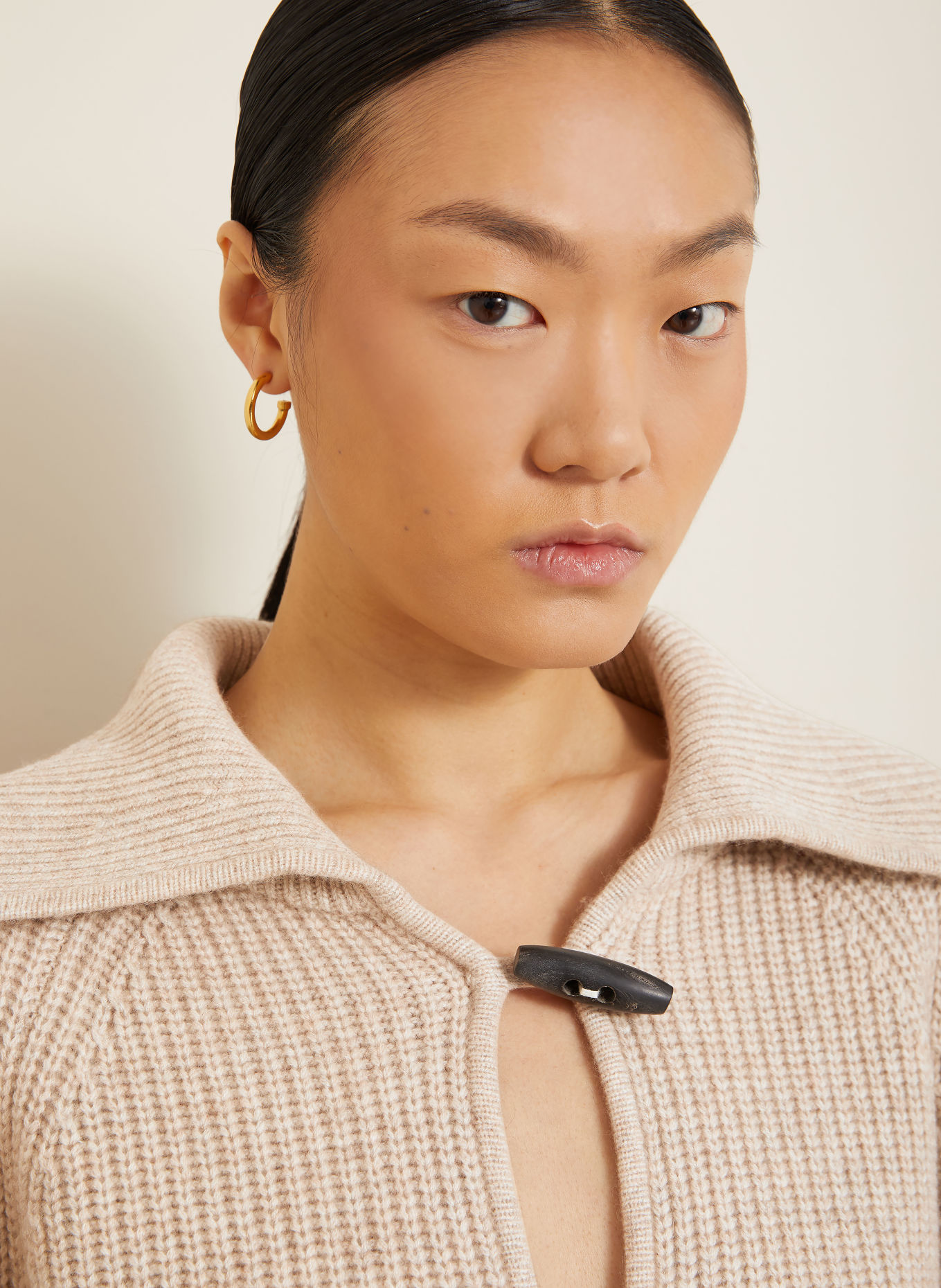 ISABEL MARANT MIRANDA half-zip sweater with Merino Wool and Cashmere: BEIGE