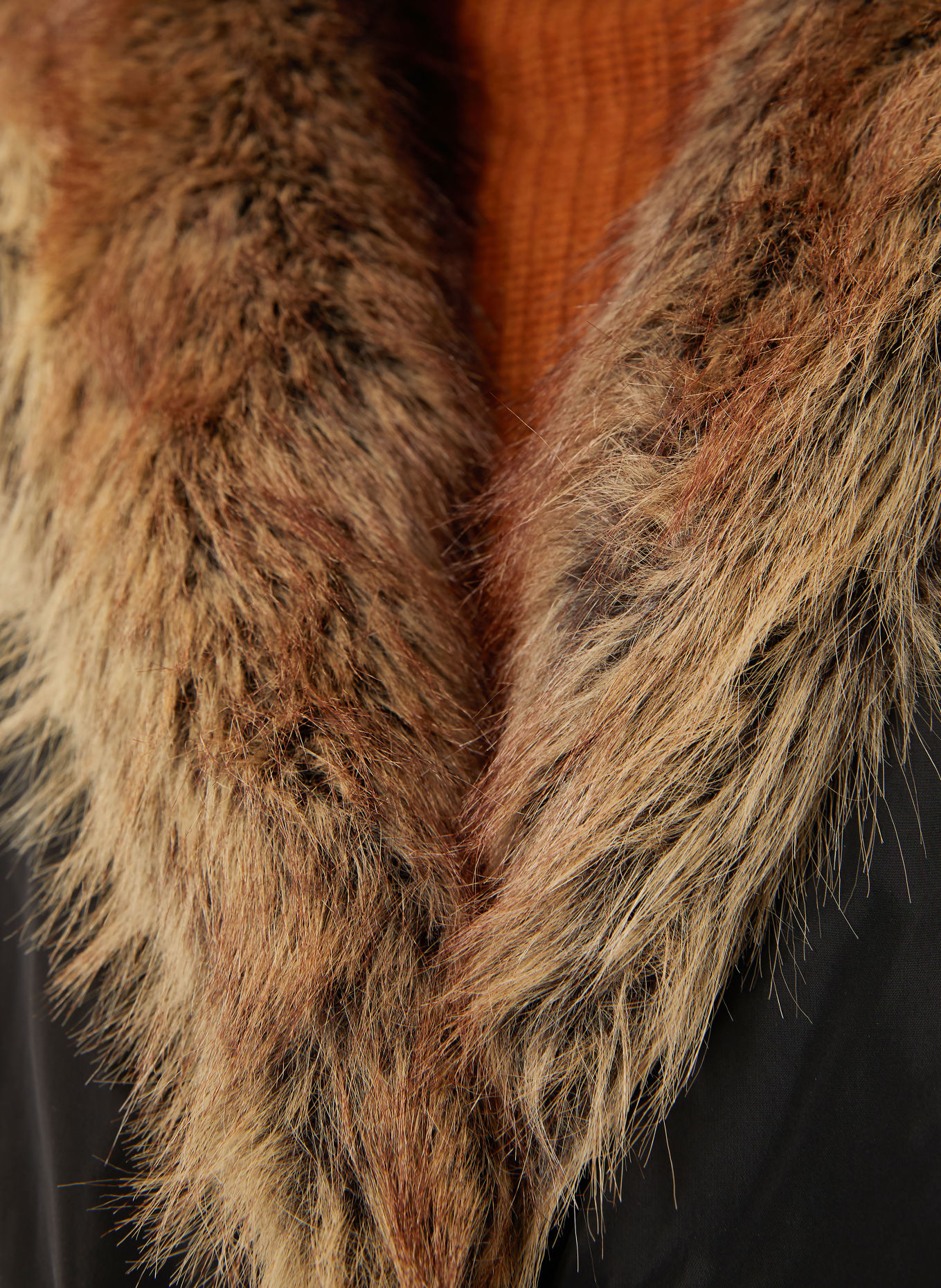 ISABEL MARANT Blouson CHARONE avec fausse fourrure: NOIR / MARRON