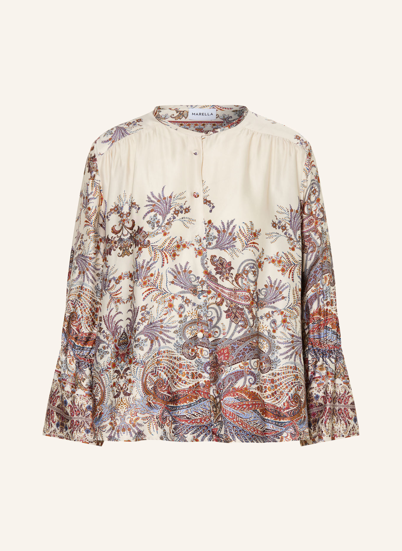MARELLA Bluse MMLGIRINO: CREME / ROT / BLAU