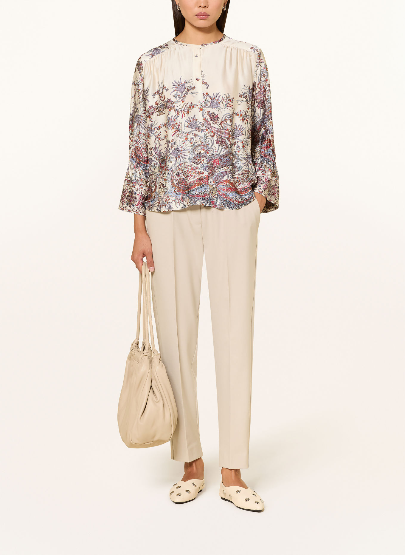 MARELLA Bluse MMLGIRINO: CREME / ROT / BLAU