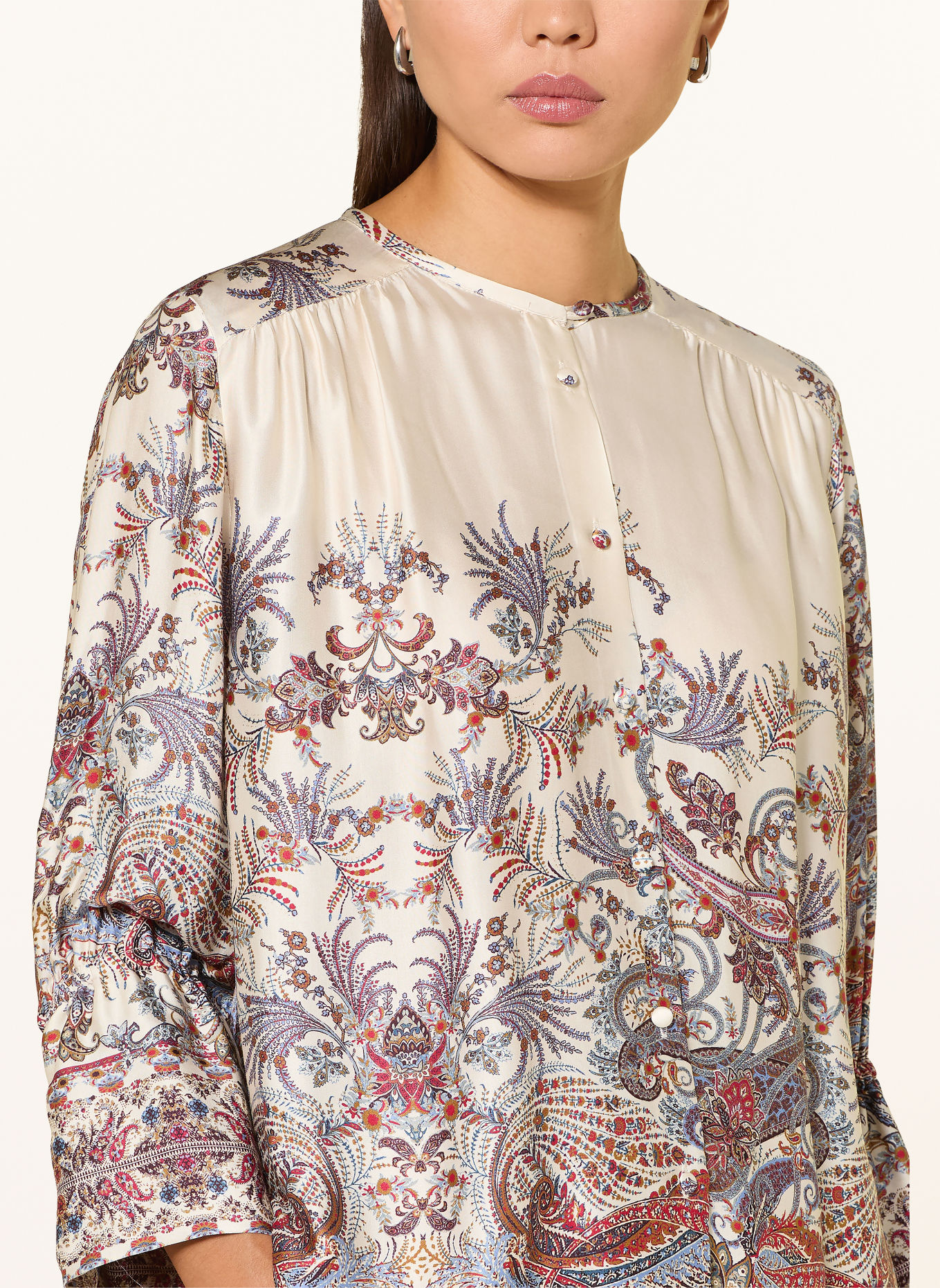 MARELLA Bluse MMLGIRINO: CREME / ROT / BLAU
