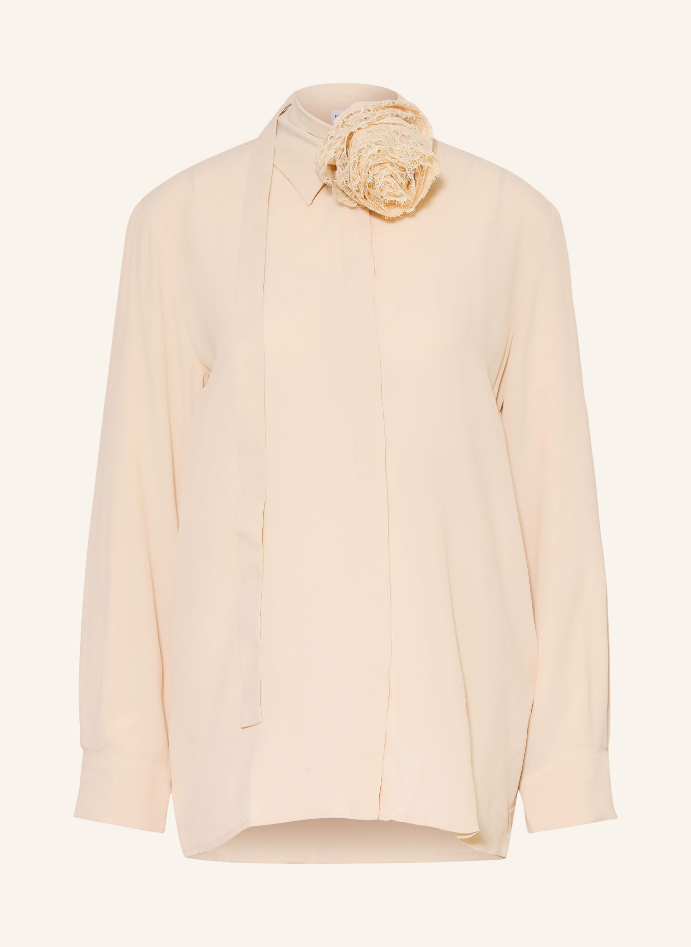 MARELLA ORCA Silk Shirt Blouse: BEIGE