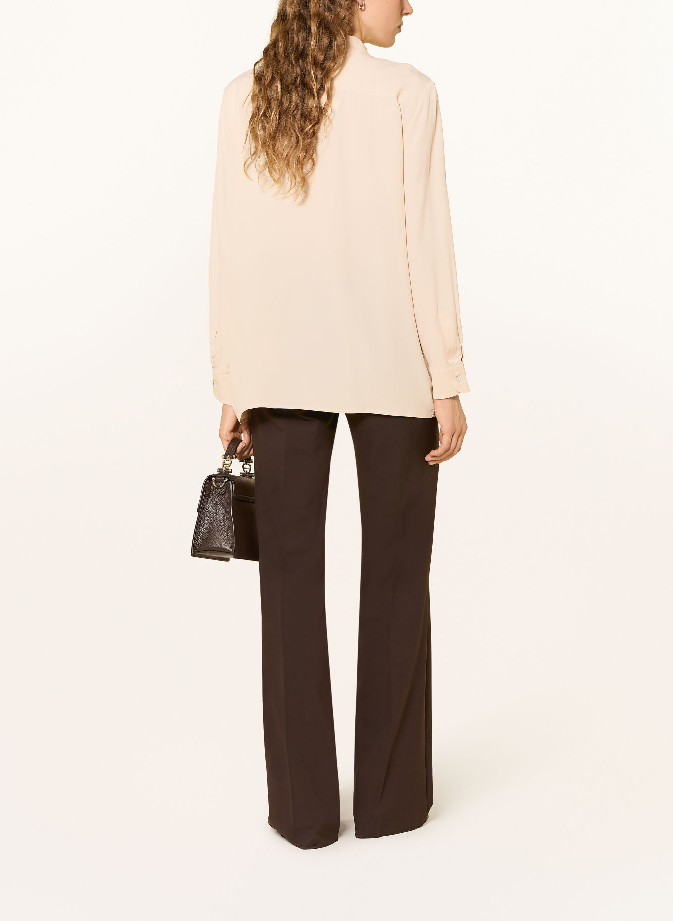 MARELLA ORCA Silk Shirt Blouse: BEIGE