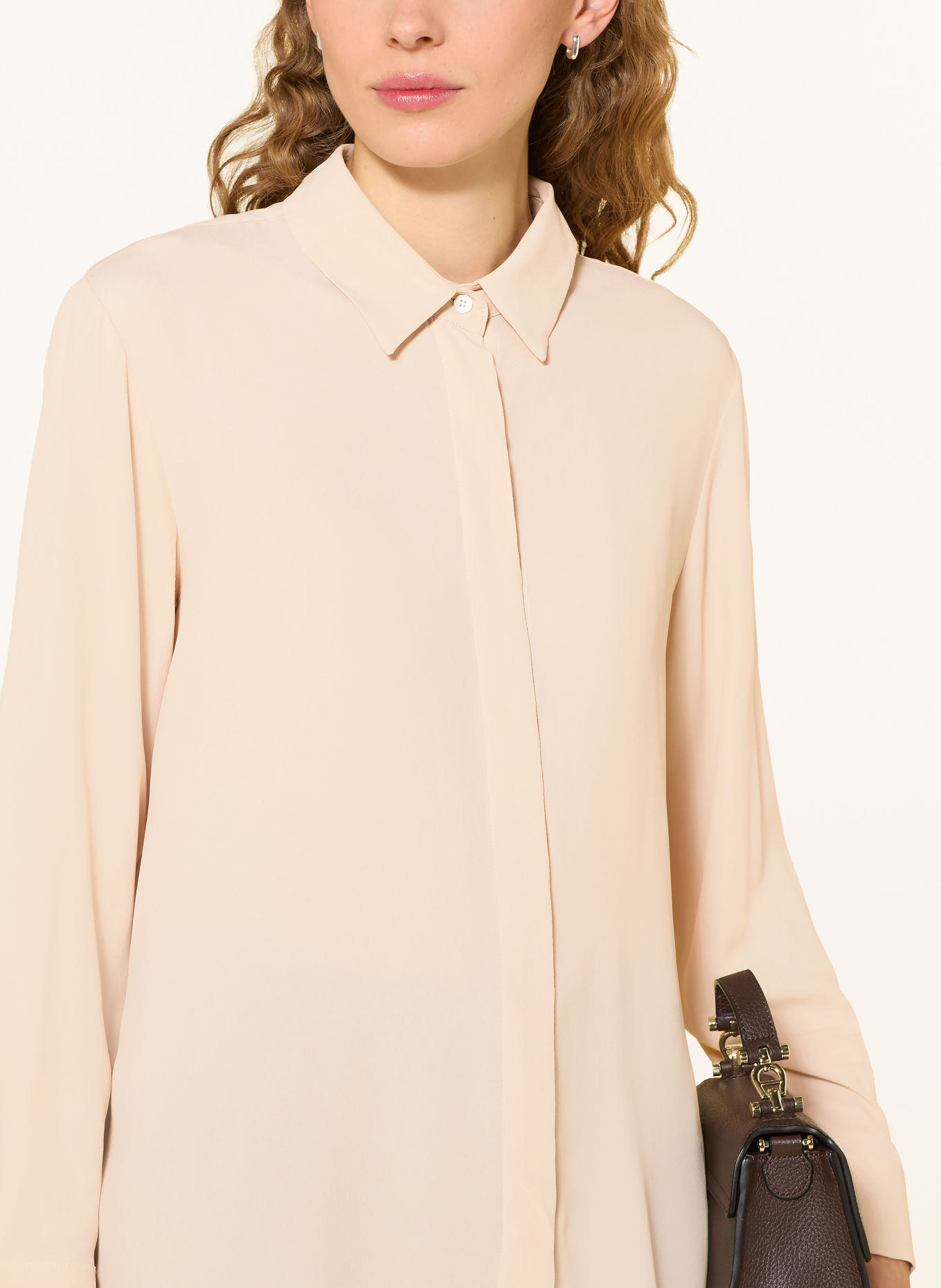 MARELLA ORCA Silk Shirt Blouse: BEIGE
