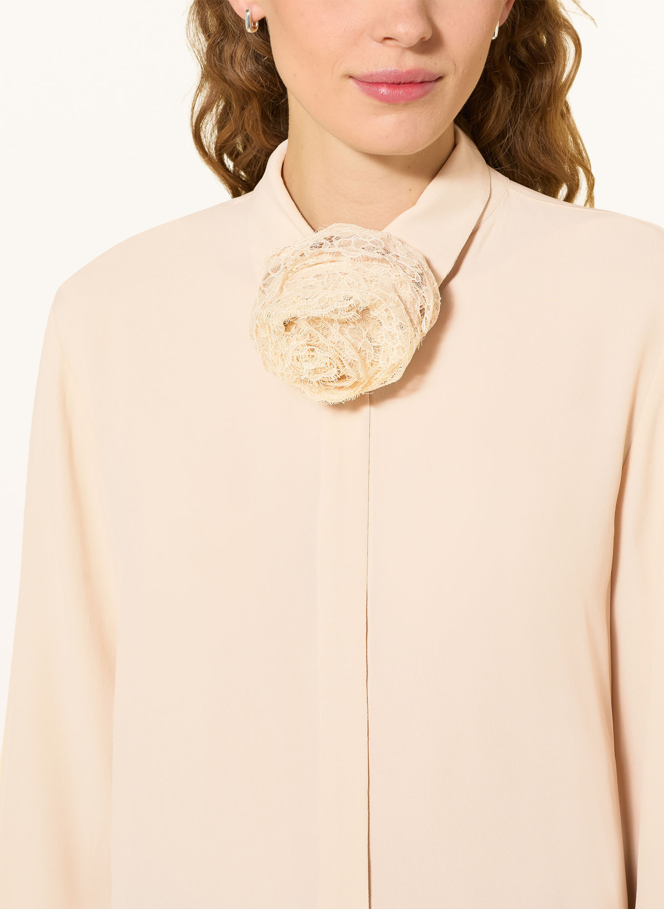 MARELLA ORCA Silk Shirt Blouse: BEIGE