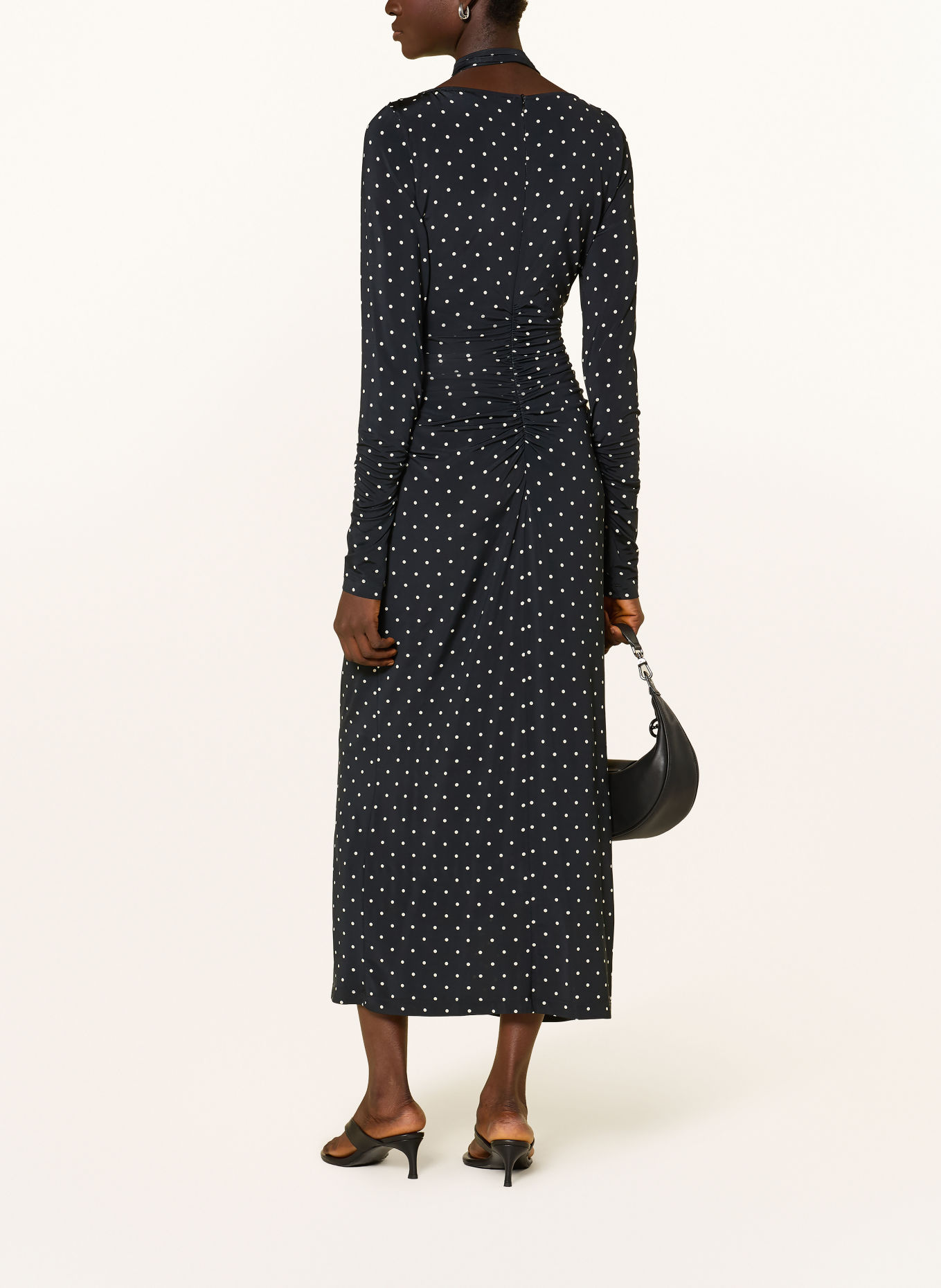 MARELLA Jerseykleid MLLGUGLIA: SCHWARZ / WEISS