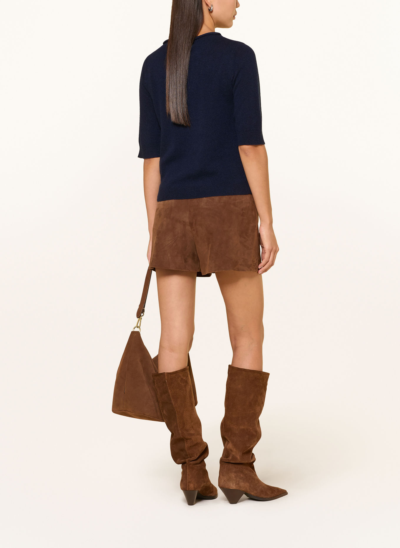 MARELLA Cashmere-Pullover mit 3/4-Arm: DUNKELBLAU