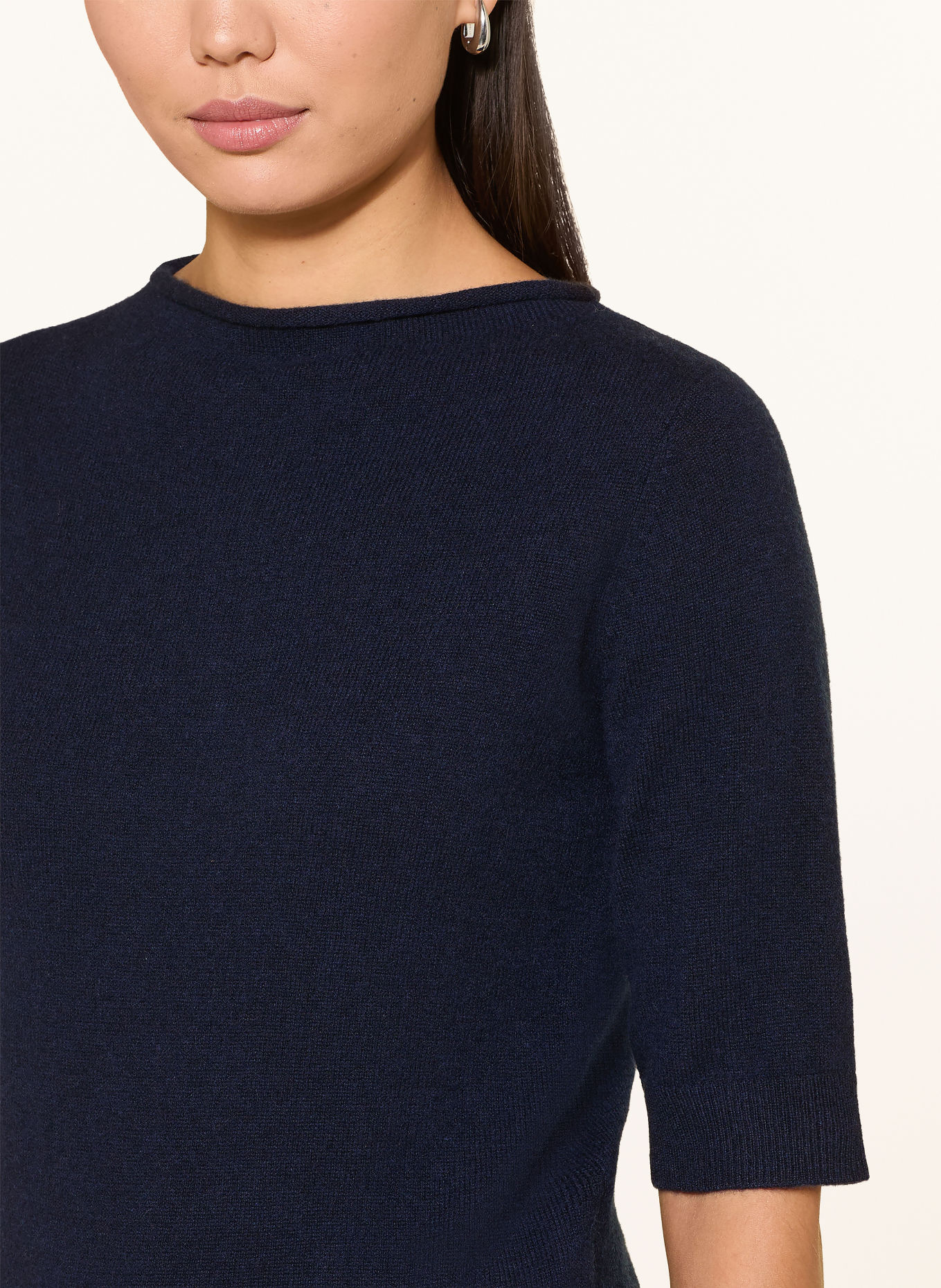MARELLA Cashmere-Pullover mit 3/4-Arm: DUNKELBLAU