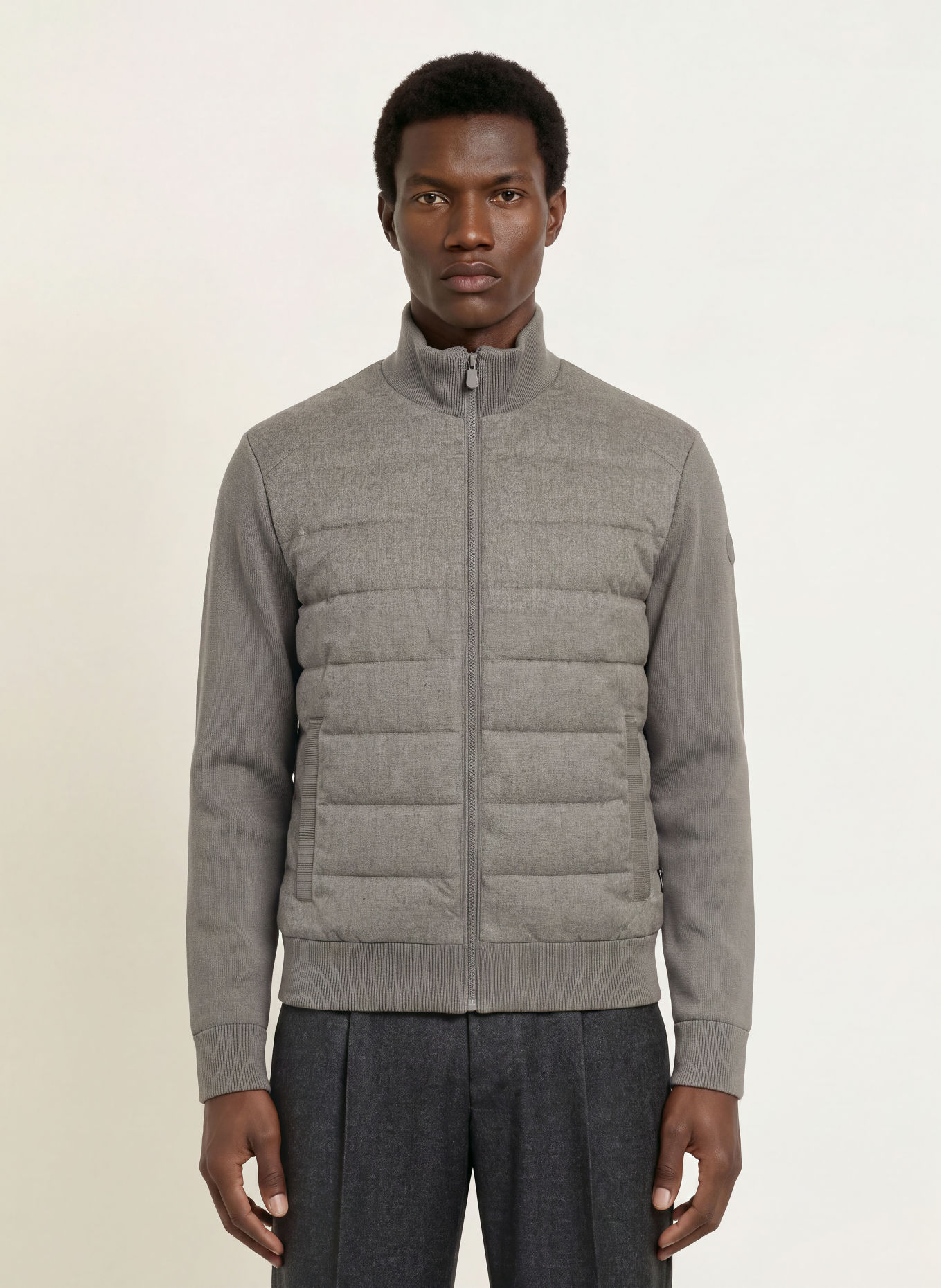 SAVE THE DUCK Steppjacke LASSE im Materialmix: GRAU