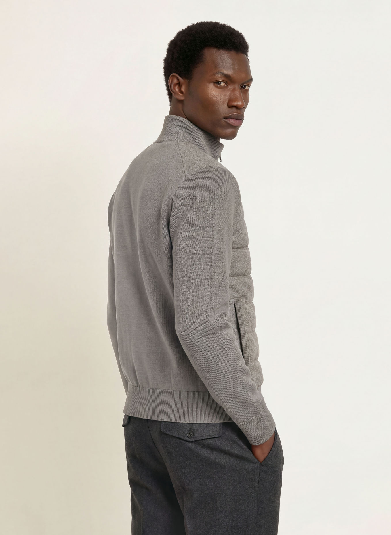 SAVE THE DUCK Steppjacke LASSE im Materialmix: GRAU