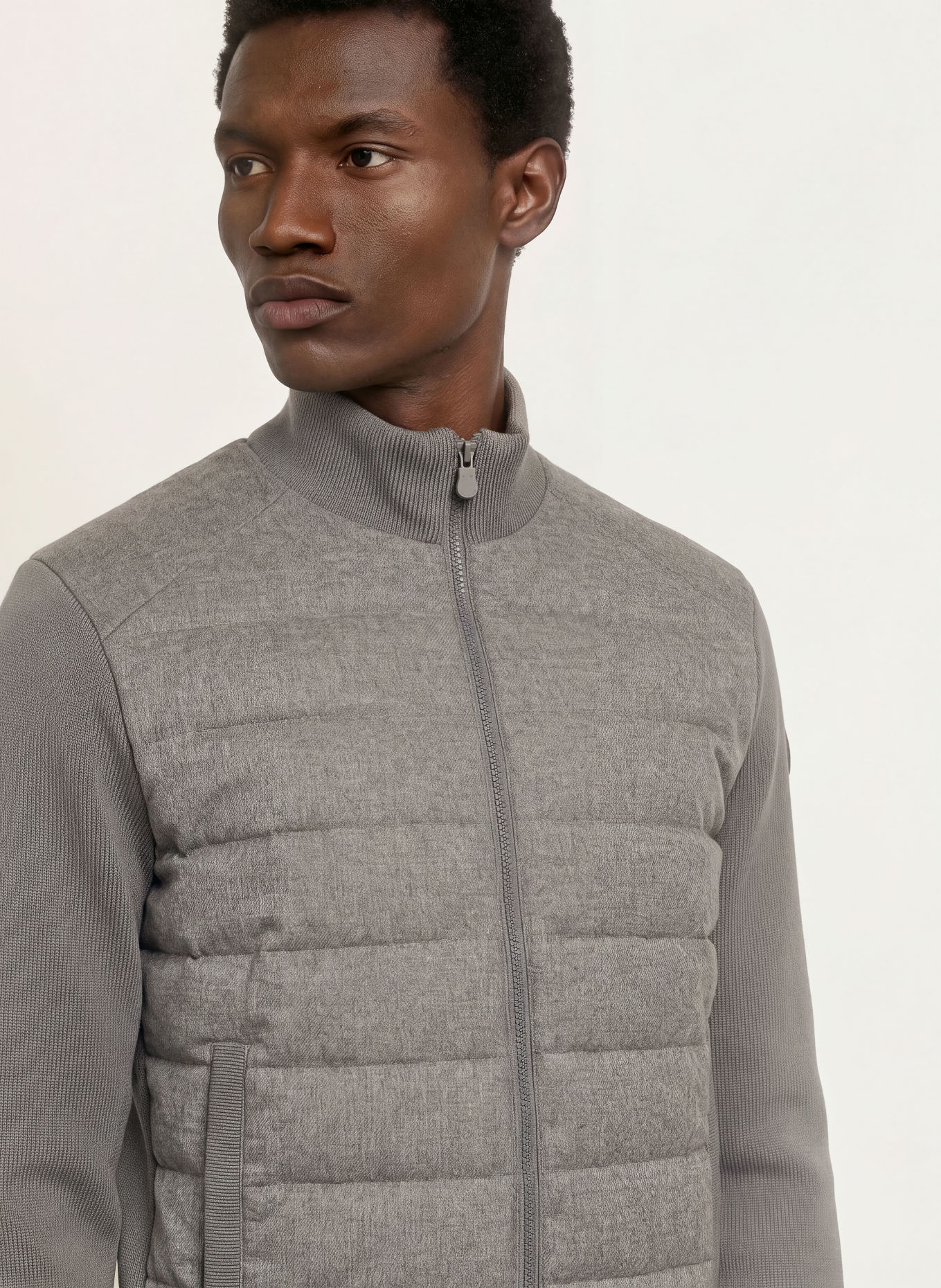 SAVE THE DUCK Steppjacke LASSE im Materialmix: GRAU