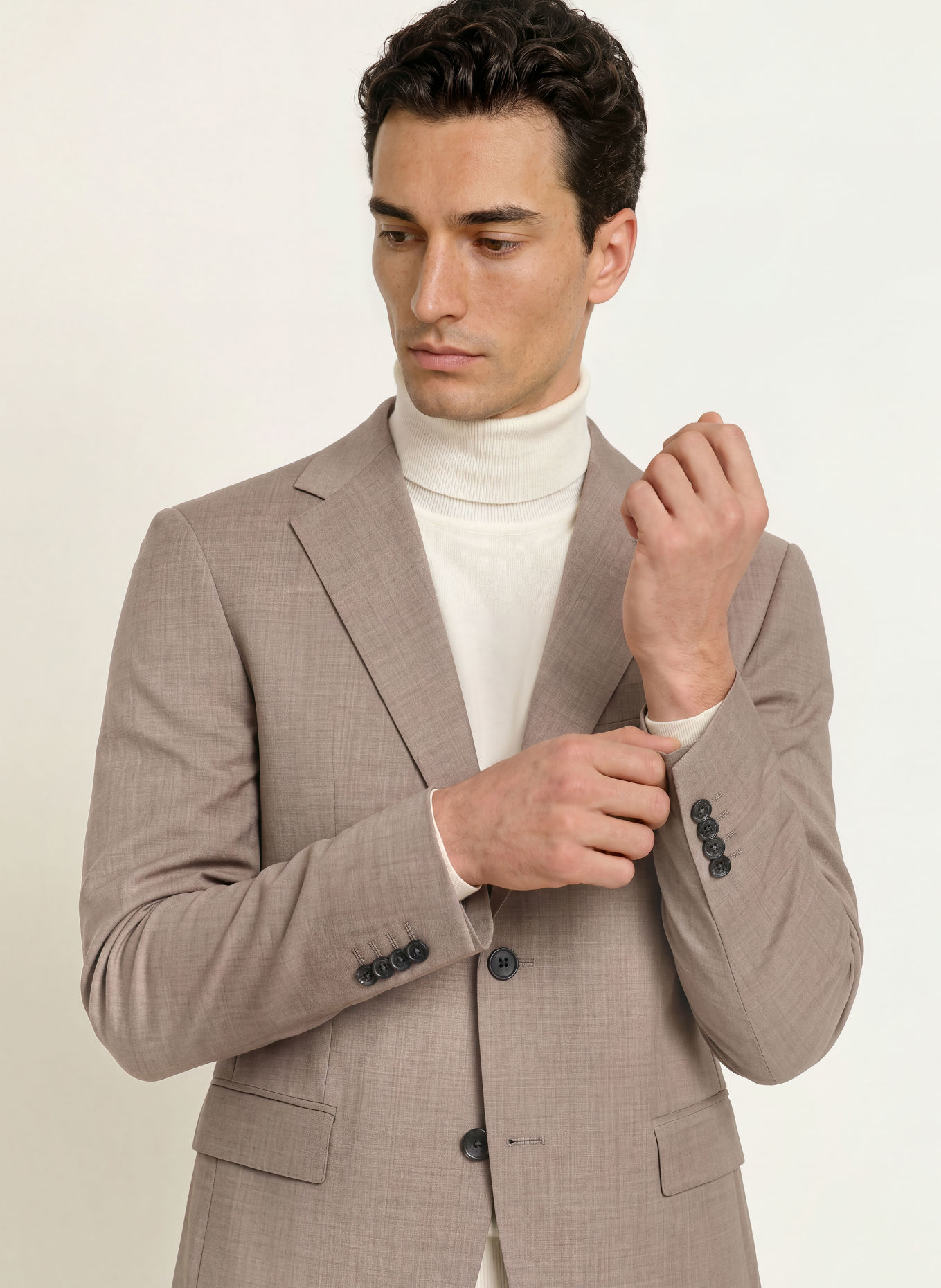 STRELLSON ALZER4 Slim Fit Suit Jacket: 259 Dark Beige 259