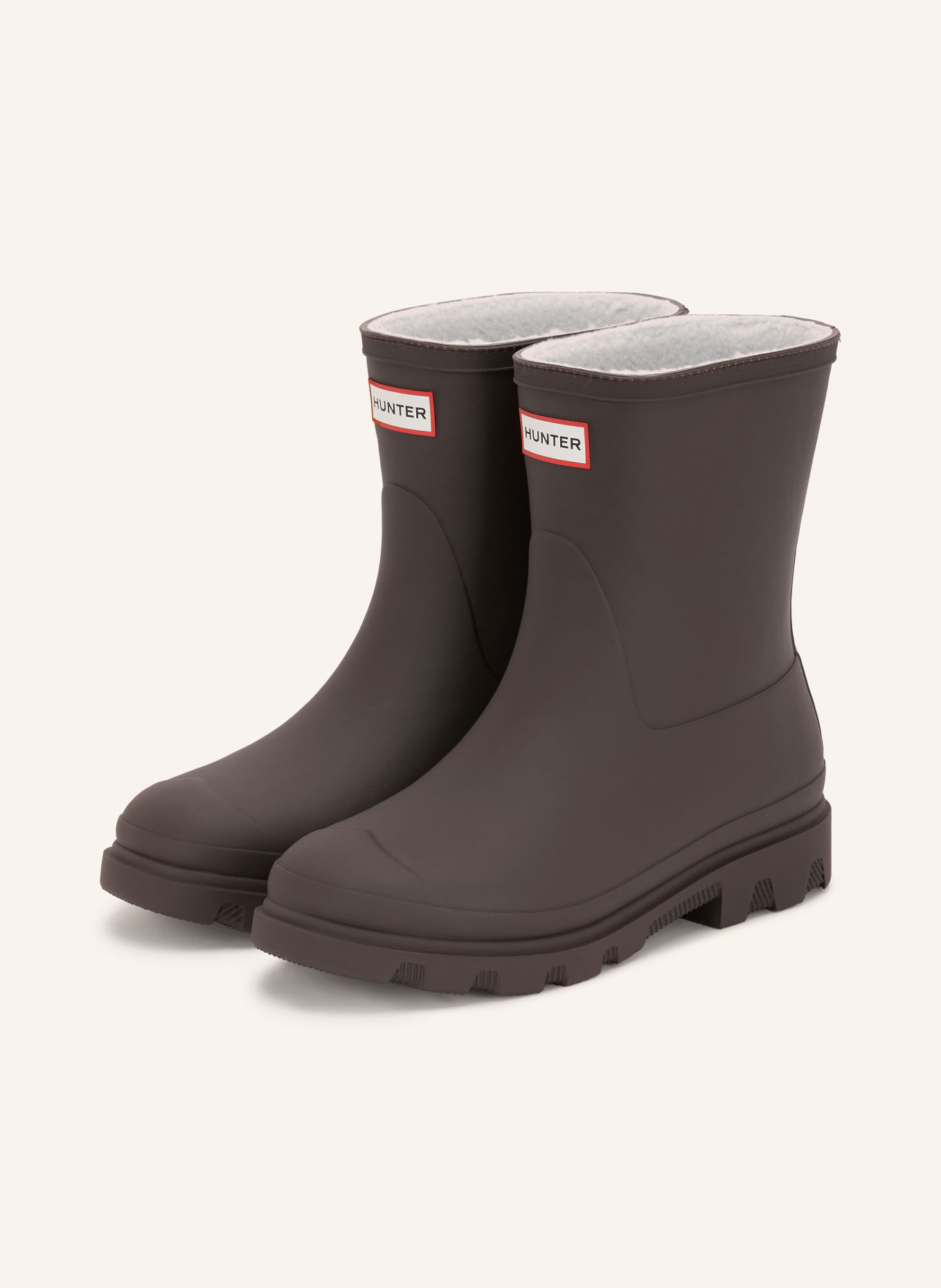 HUNTER DOWNPOUR Rubber boots: TAUPE