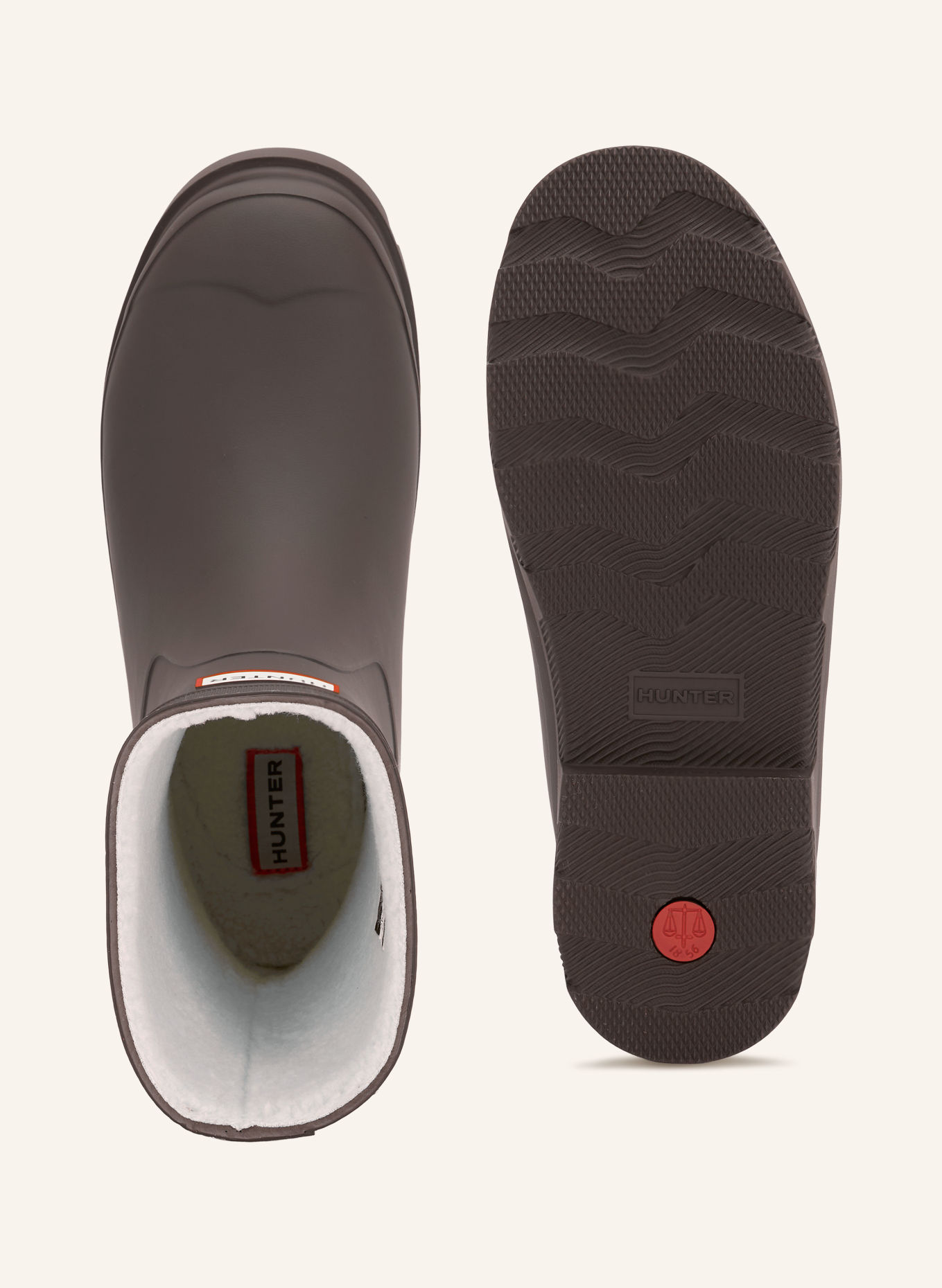 HUNTER DOWNPOUR Rubber boots: TAUPE