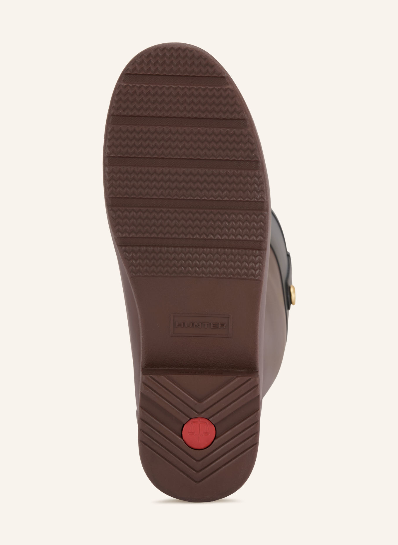 HUNTER Gummistiefel REFINED GOLD TRIM: BRAUN / SCHWARZ