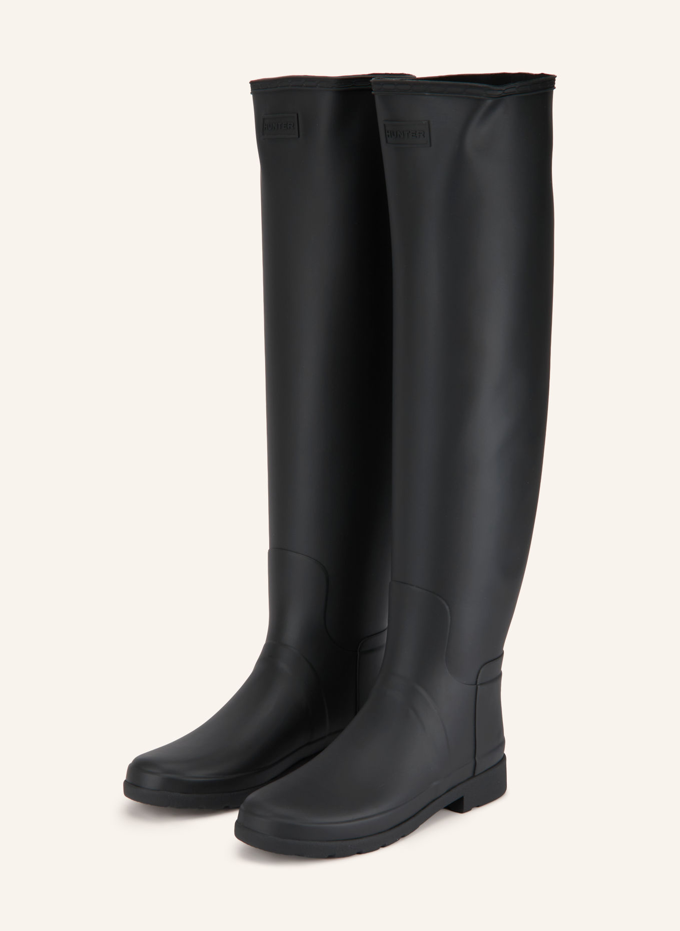 HUNTER Gummistiefel: SCHWARZ