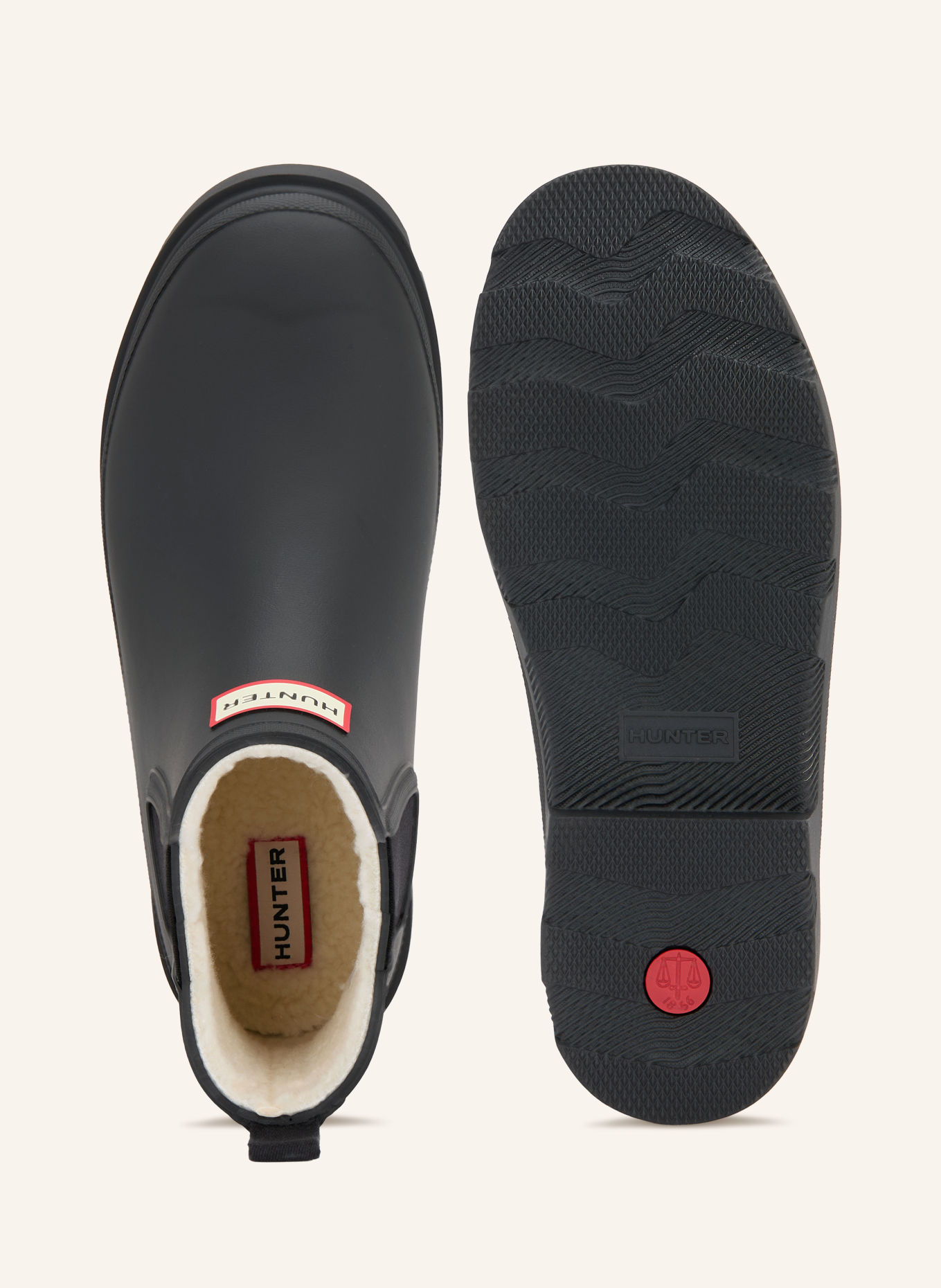 HUNTER Gummi-Boots DOWNPOUR: SCHWARZ