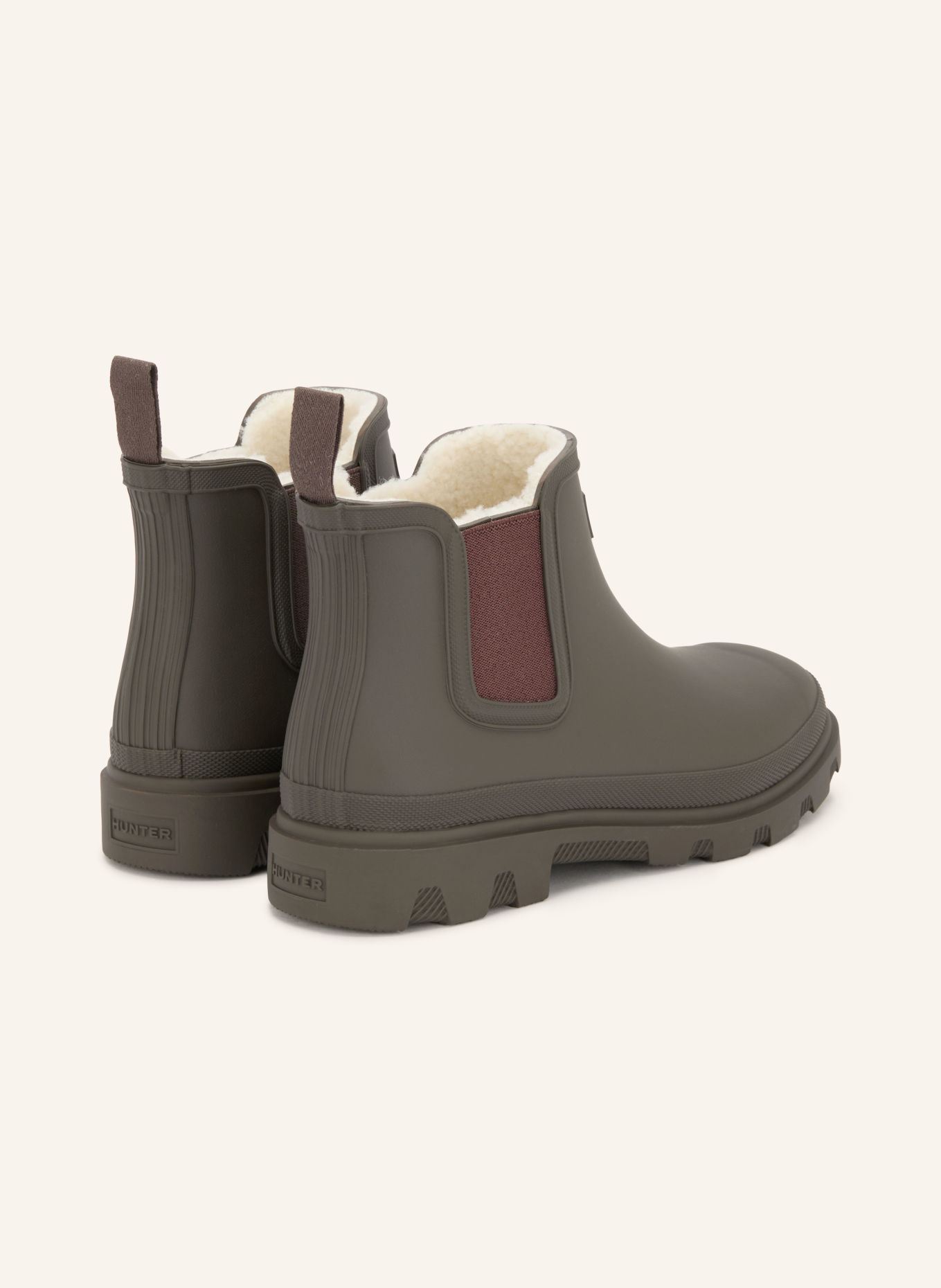 HUNTER Gummi-Boots DOWNPOUR: DUNKELBRAUN