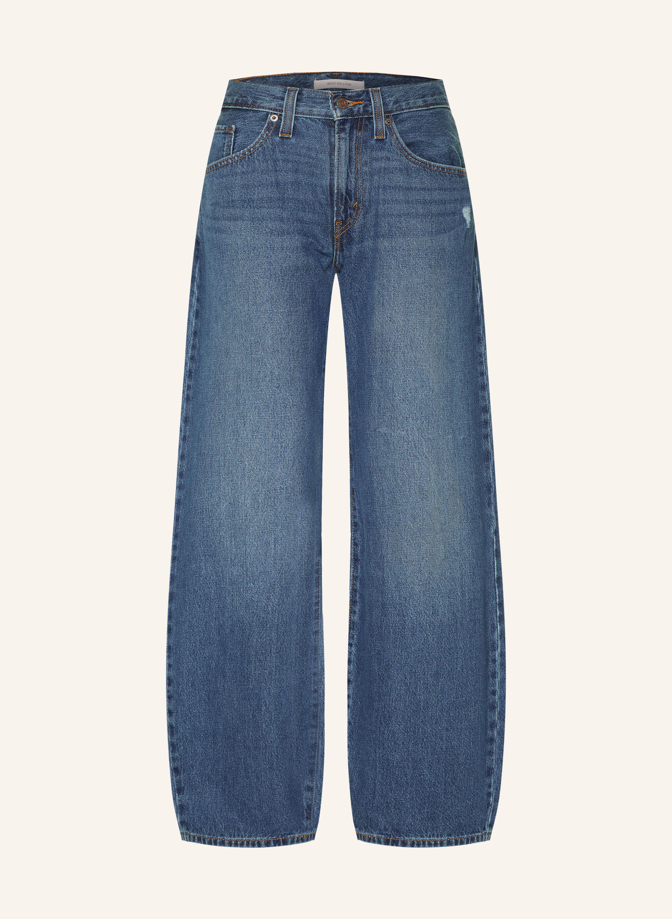 Levi's® Barrel Jeans MIDDY BALLOON: 09 Med Indigo - Worn In