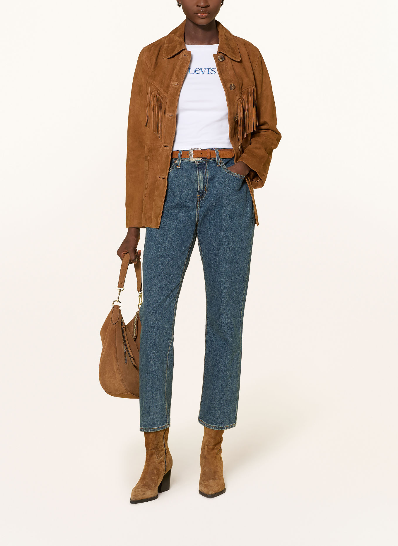 Levi's® Straight jeans: 00 Med Indigo - Worn In