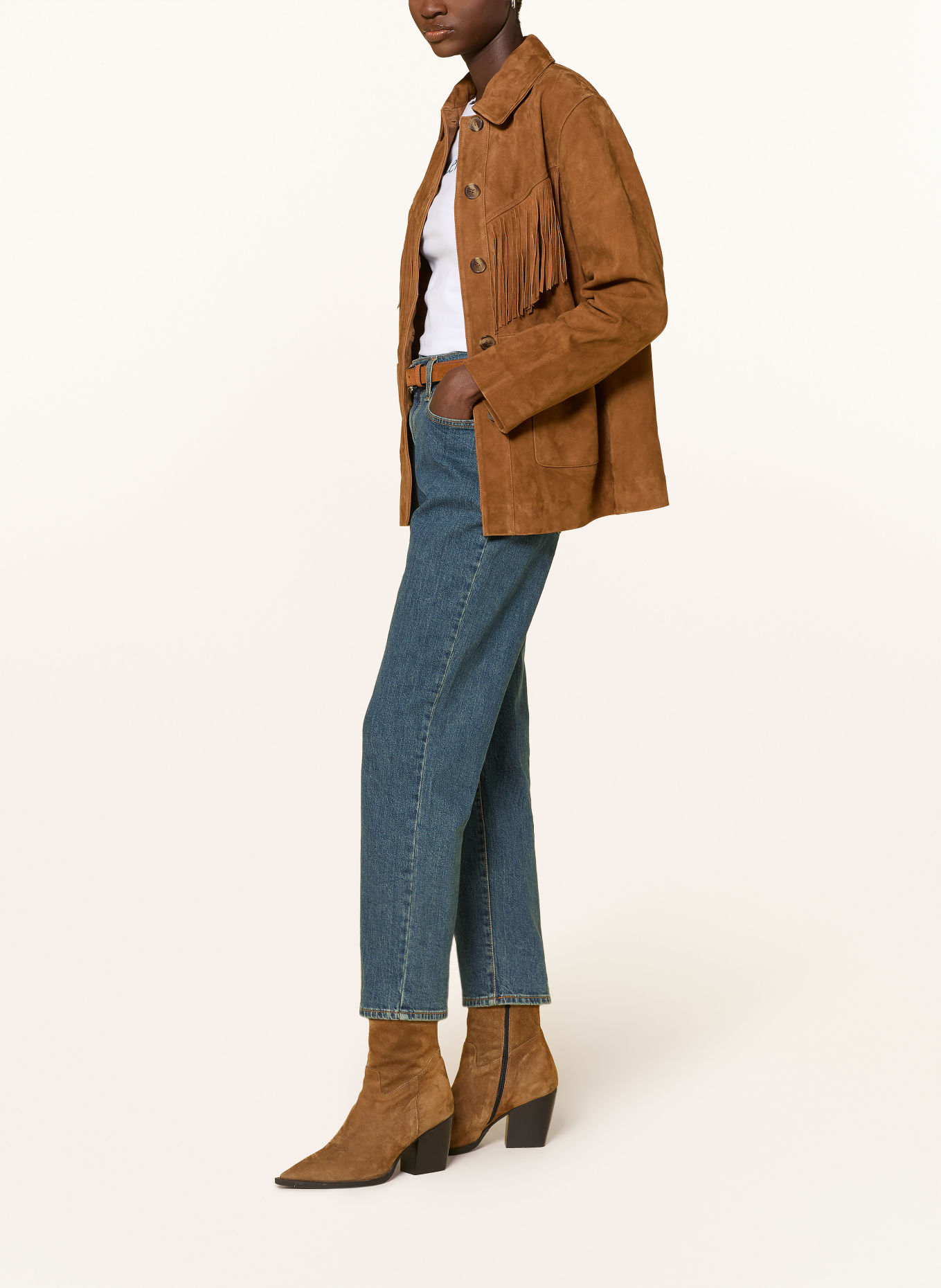 Levi's® Straight jeans: 00 Med Indigo - Worn In