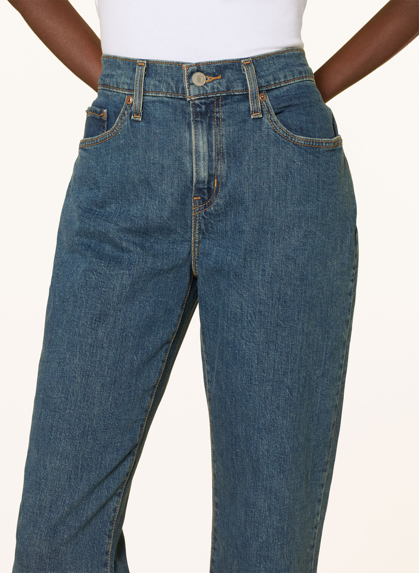 Levi's® Straight jeans: 00 Med Indigo - Worn In