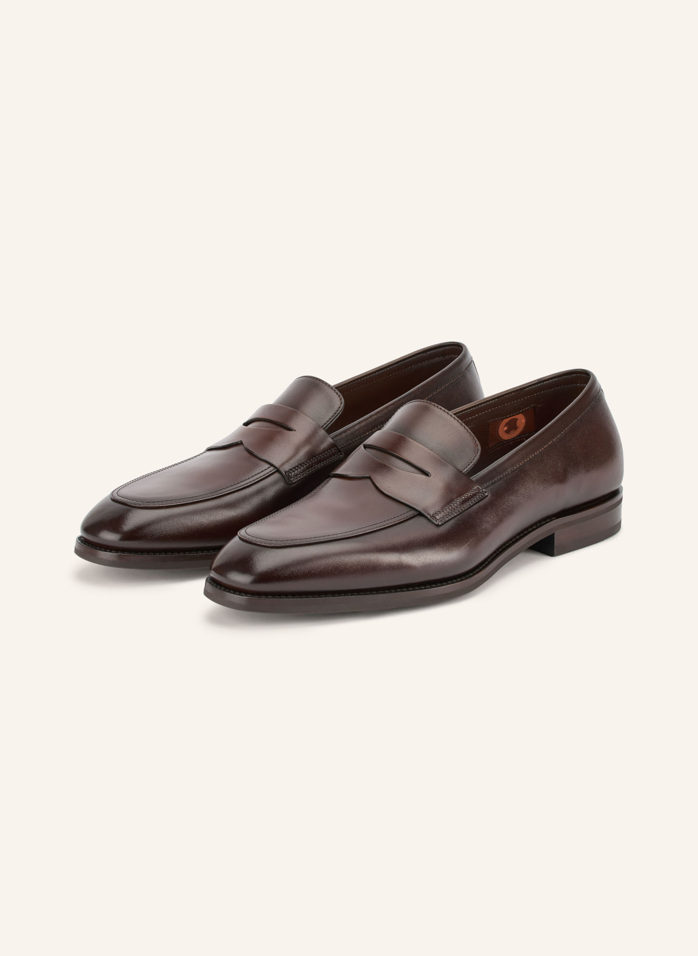 Santoni Pennyloafer GREGOR: MARRON FONCÉ