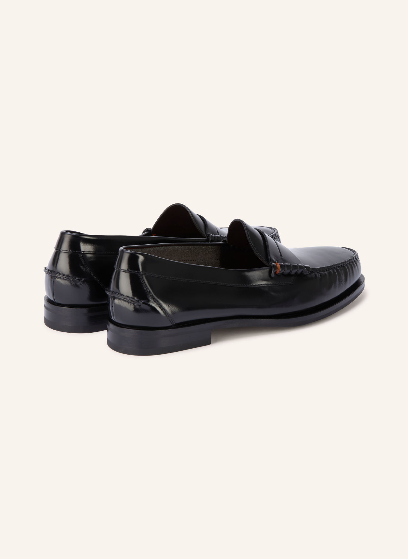 Santoni Pennyloafer COLLEGE: ZWART