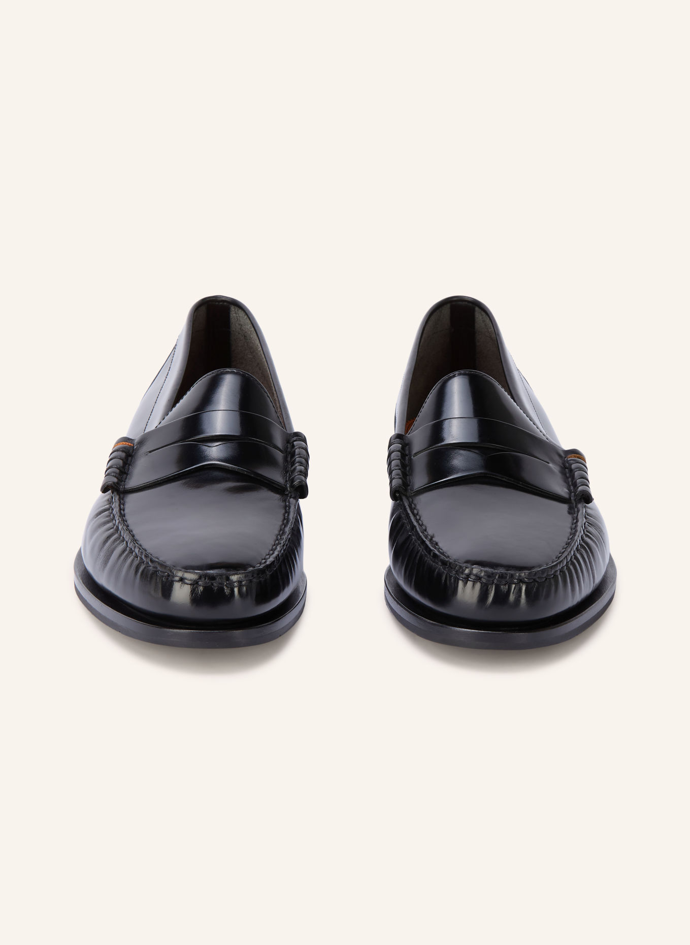 Santoni Pennyloafer COLLEGE: ZWART