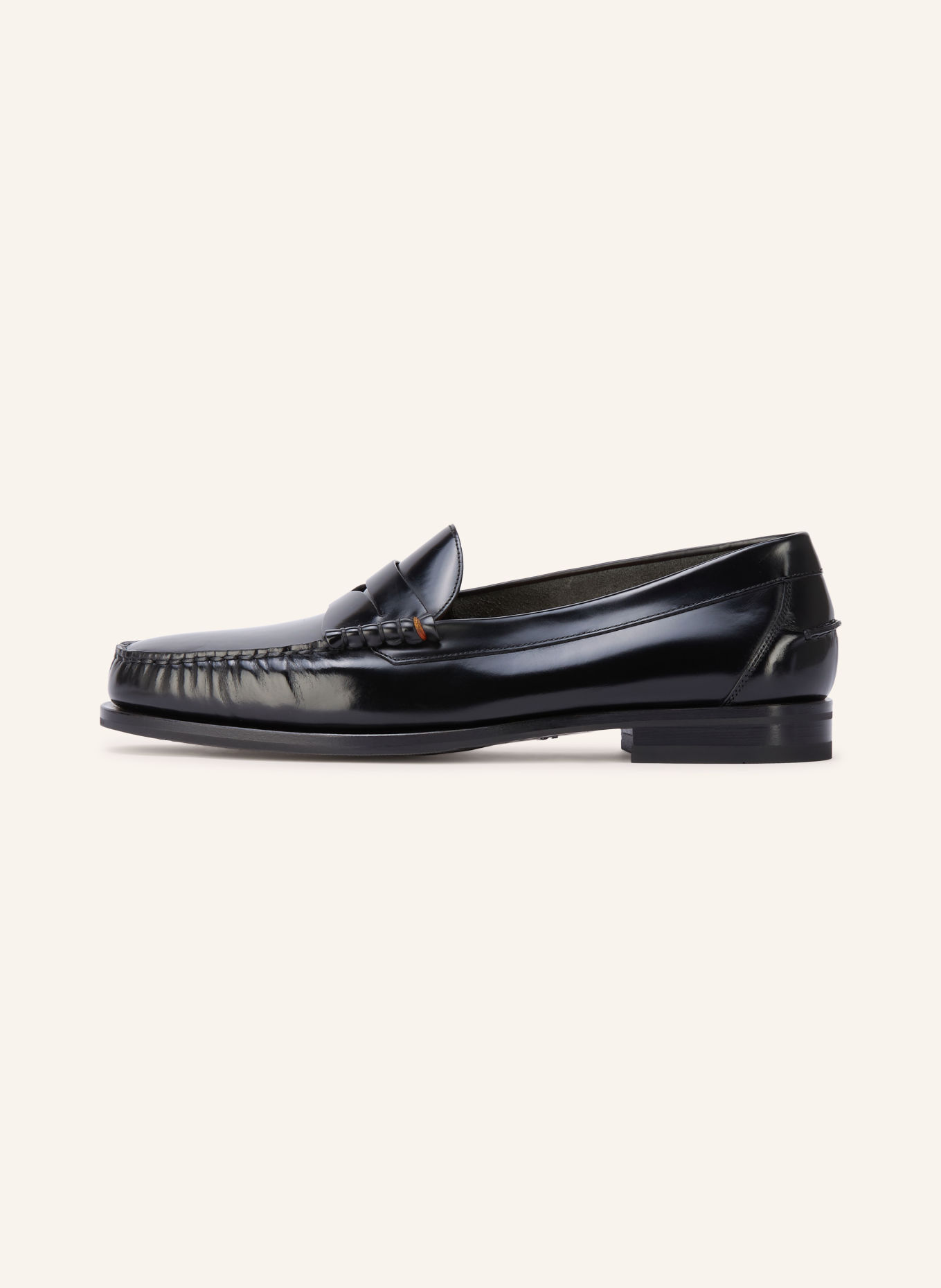Santoni Pennyloafer COLLEGE: ZWART