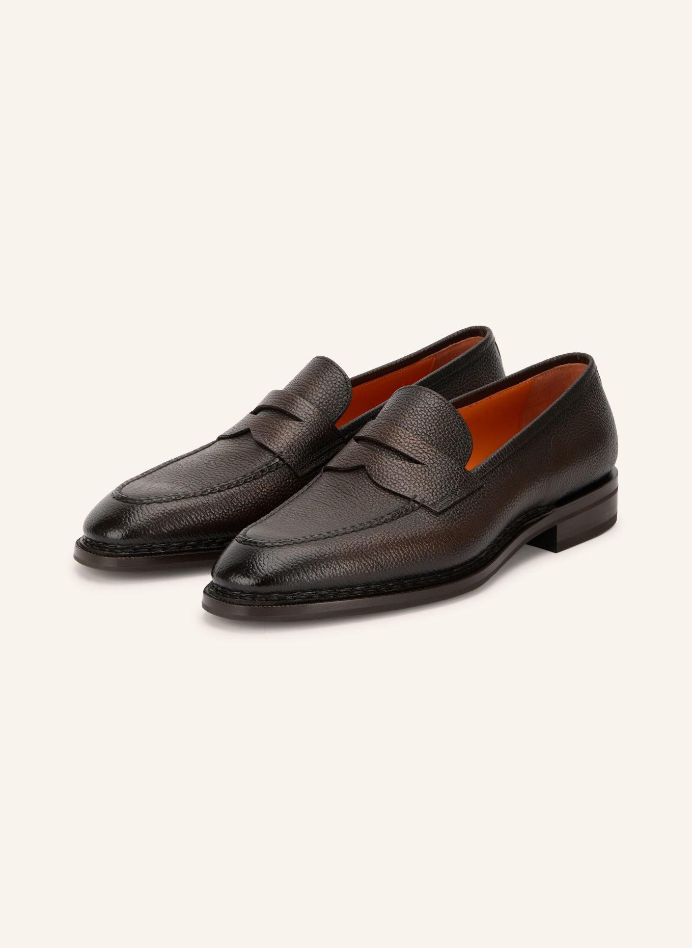Santoni Penny-loafers OPUS: MØRKEBRUN