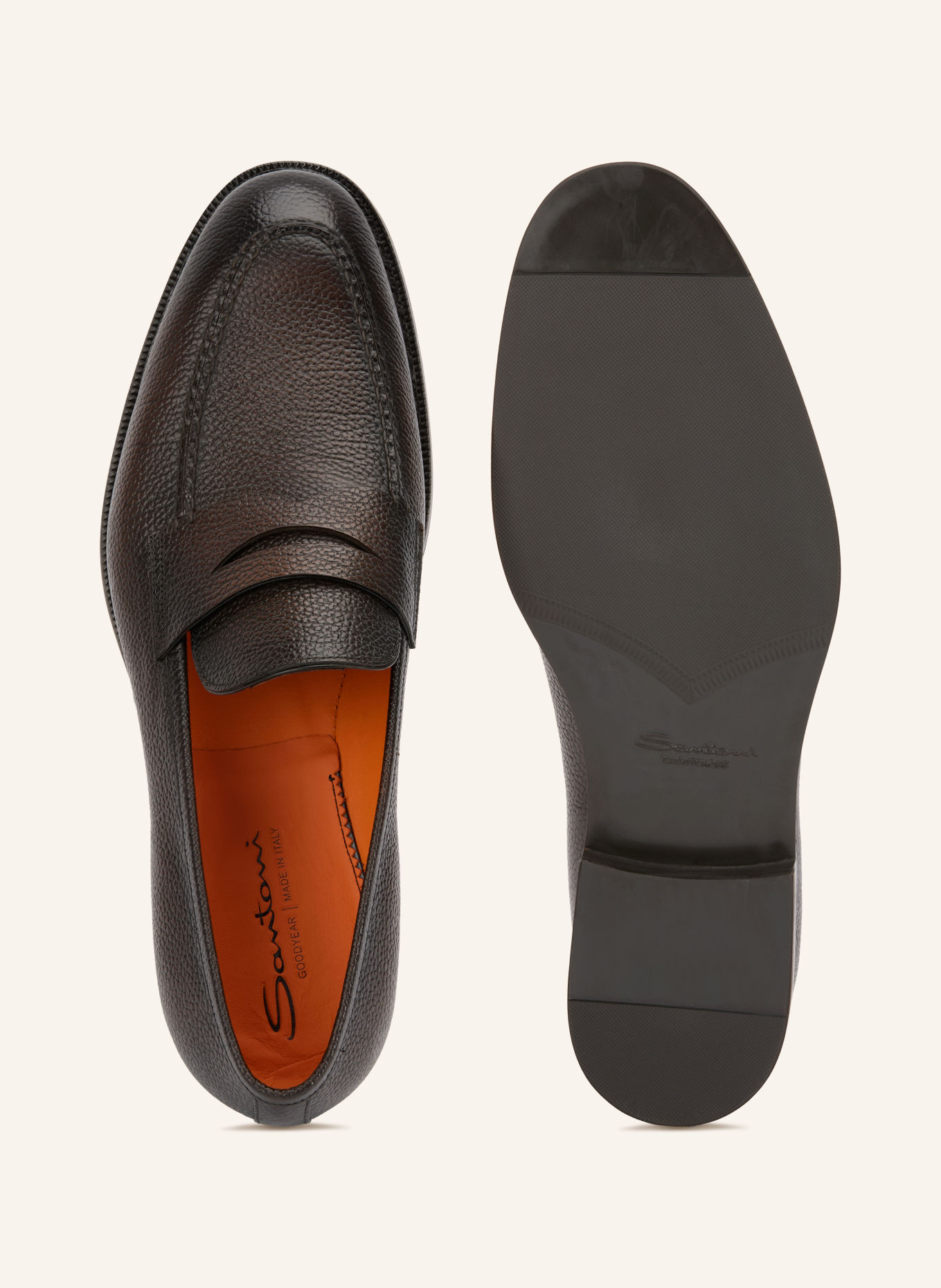 Santoni Penny-loafers OPUS: MØRKEBRUN